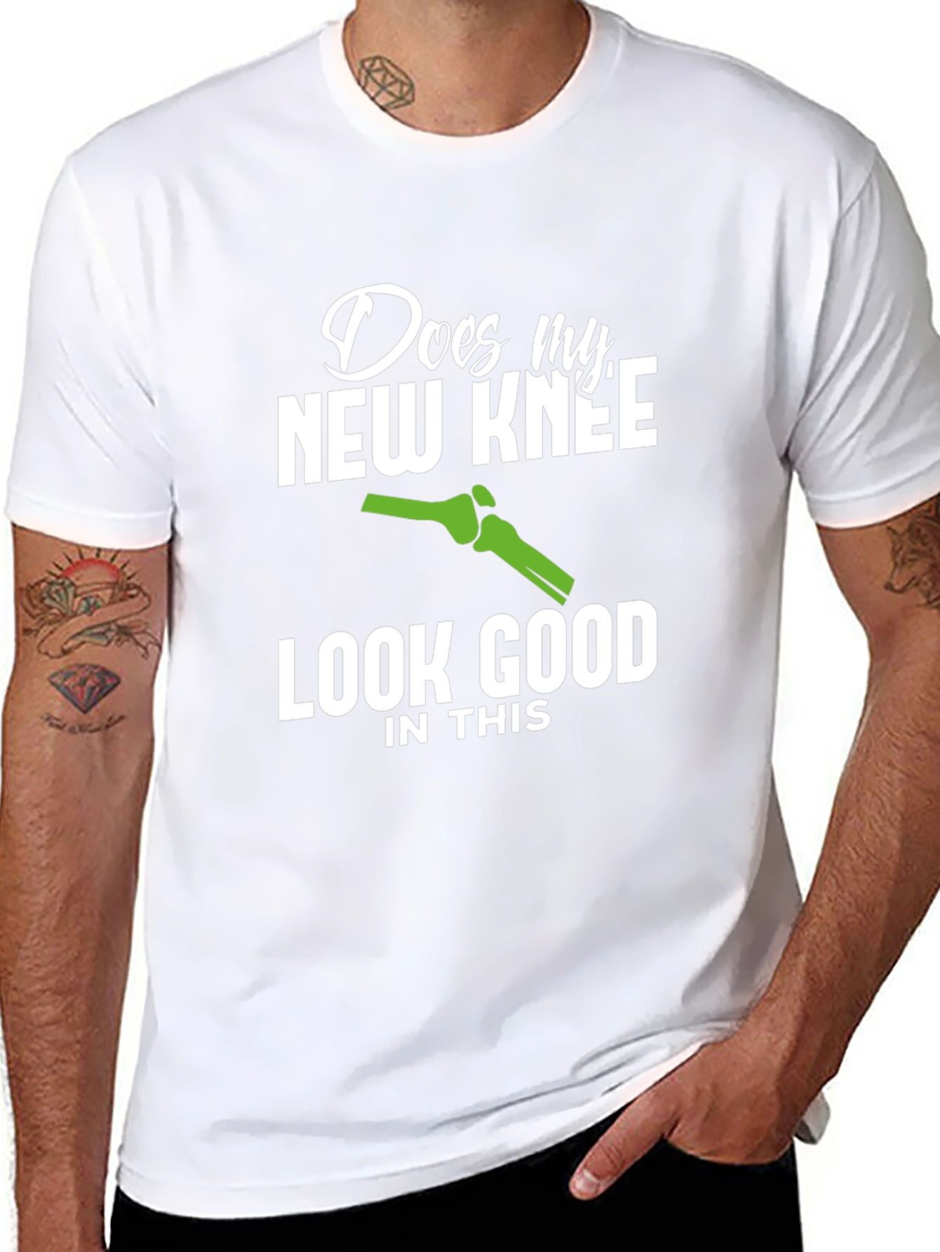 Camiseta Negra: Rodilla Nueva con Estilo