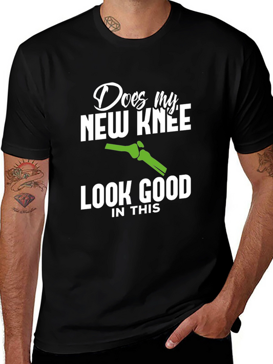 Camiseta Negra: Rodilla Nueva con Estilo