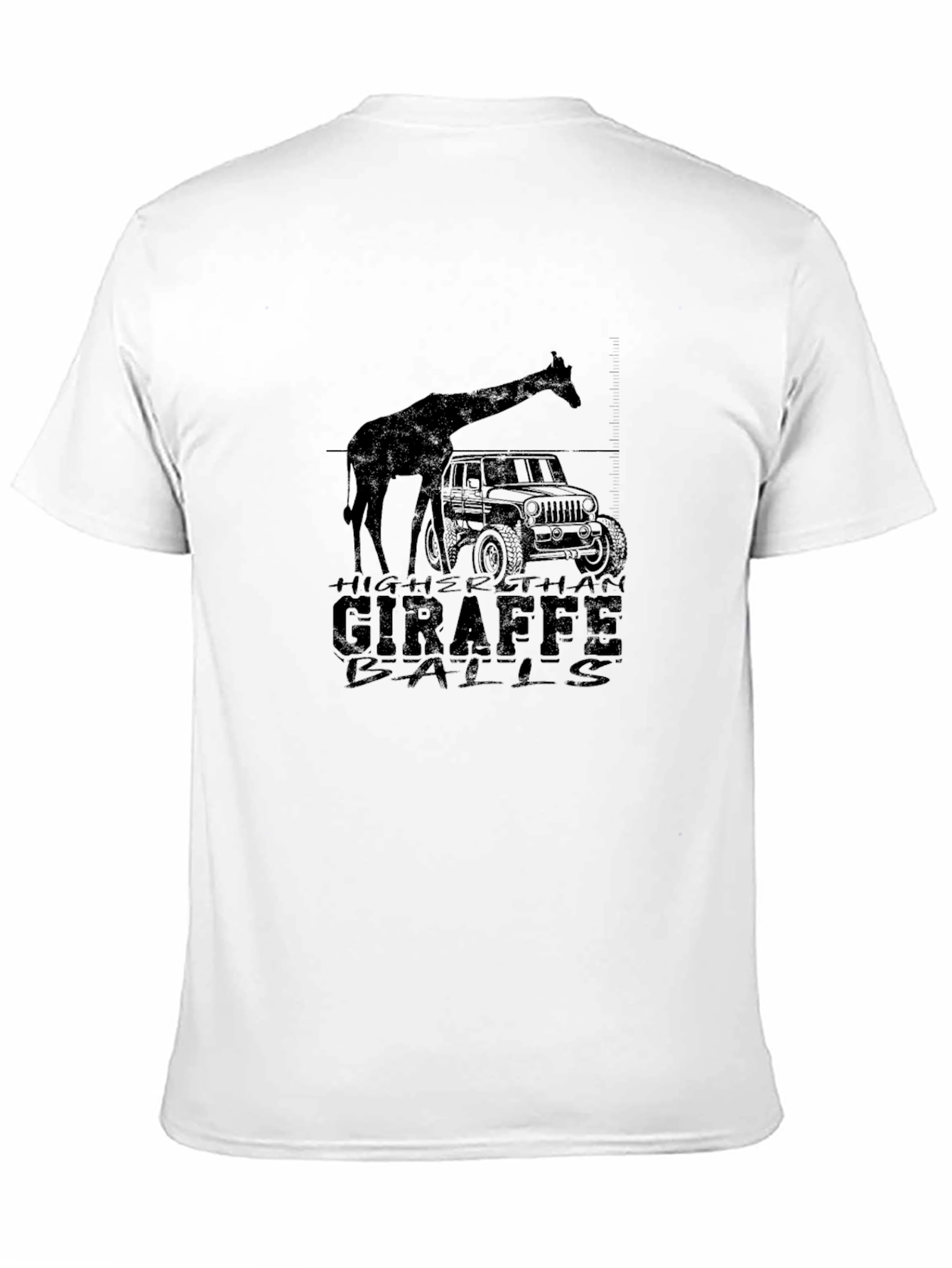 Camiseta Negra Higher Than Giraffe Balls