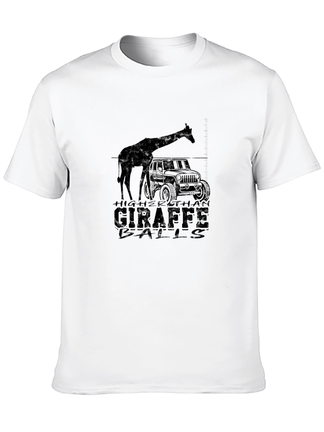 Camiseta Negra Higher Than Giraffe Balls