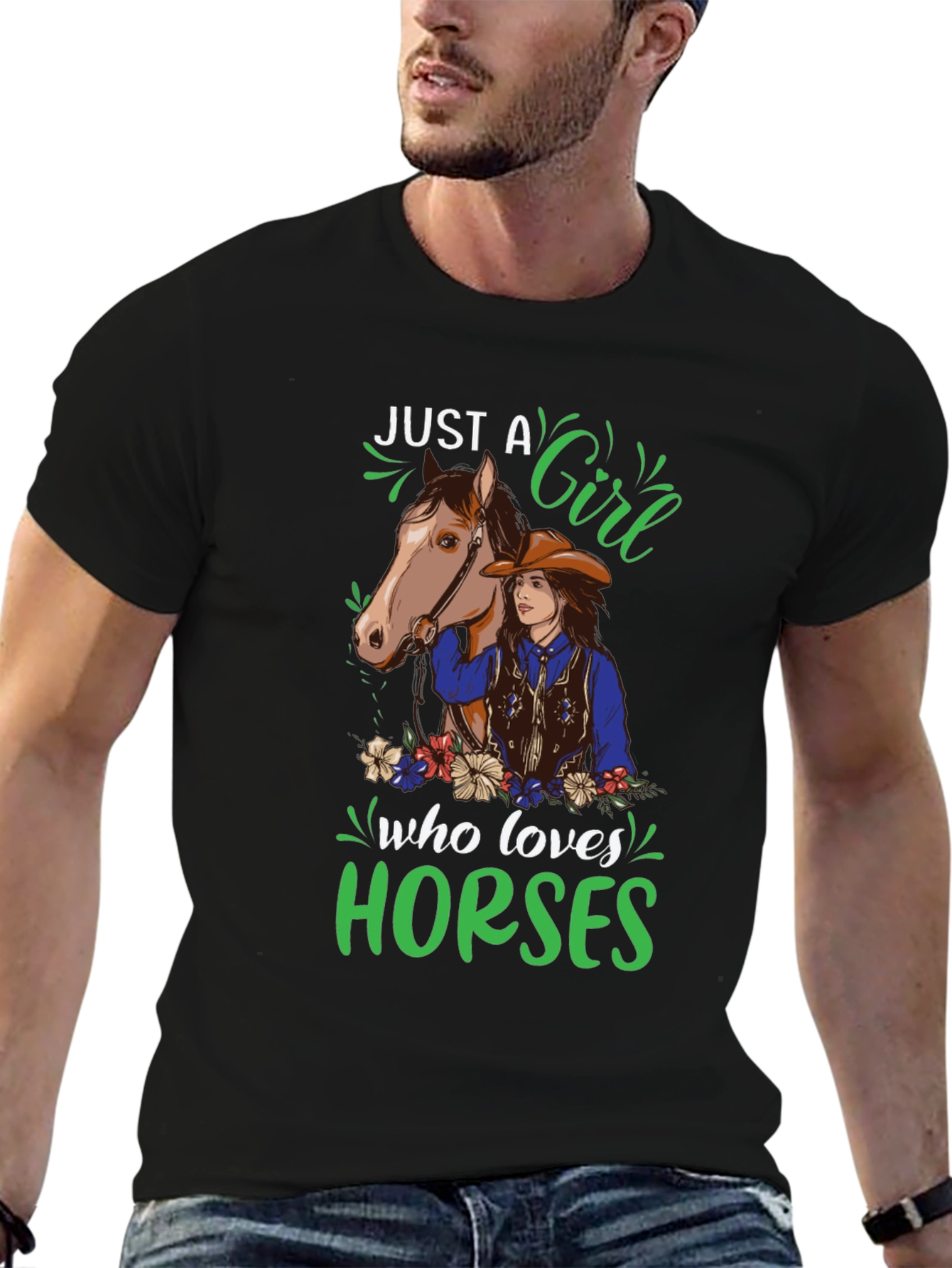 Camiseta Solo una chica que ama los caballos
