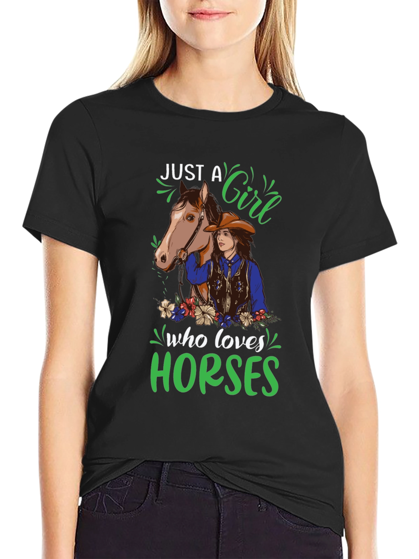 Camiseta Solo una chica que ama los caballos