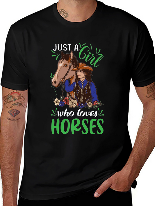 Camiseta Solo una chica que ama los caballos