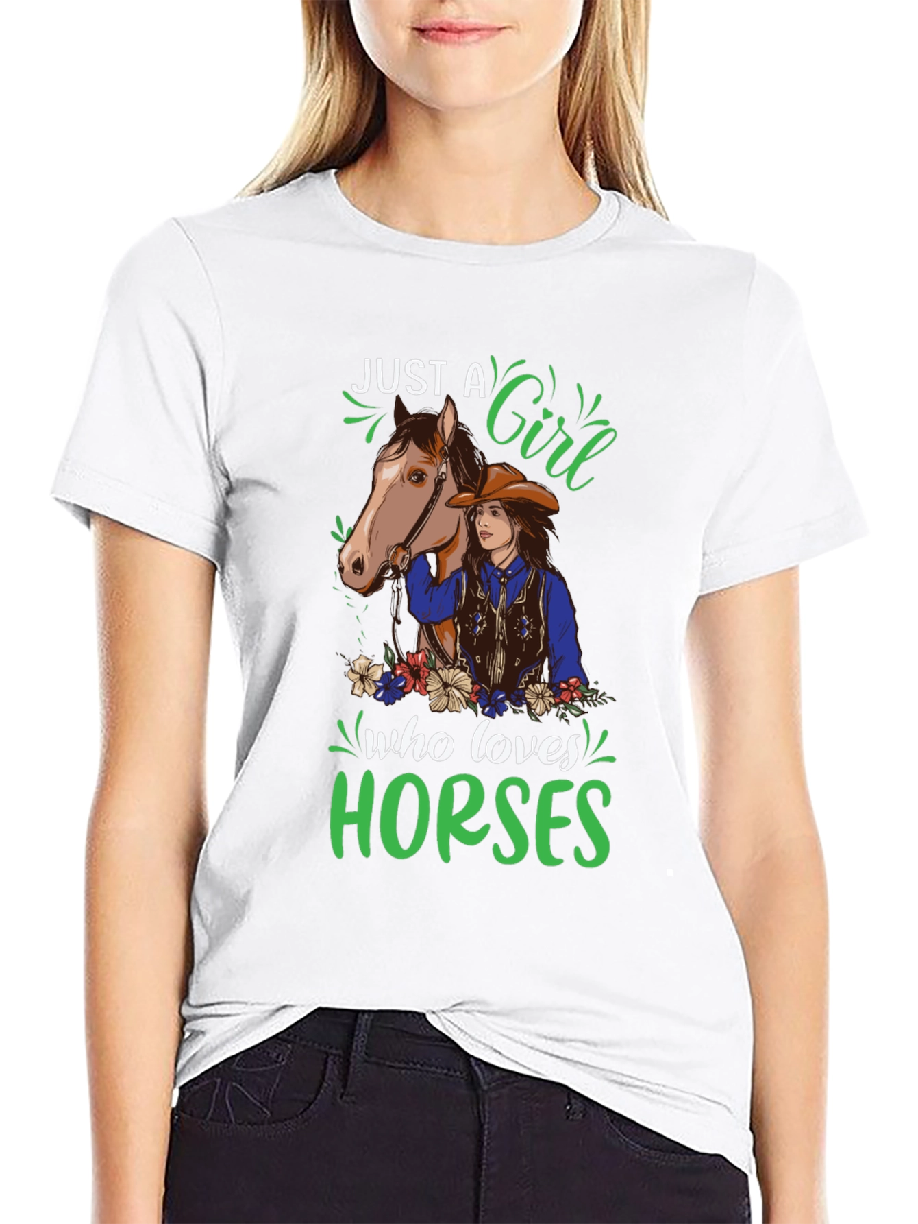 Camiseta Solo una chica que ama los caballos