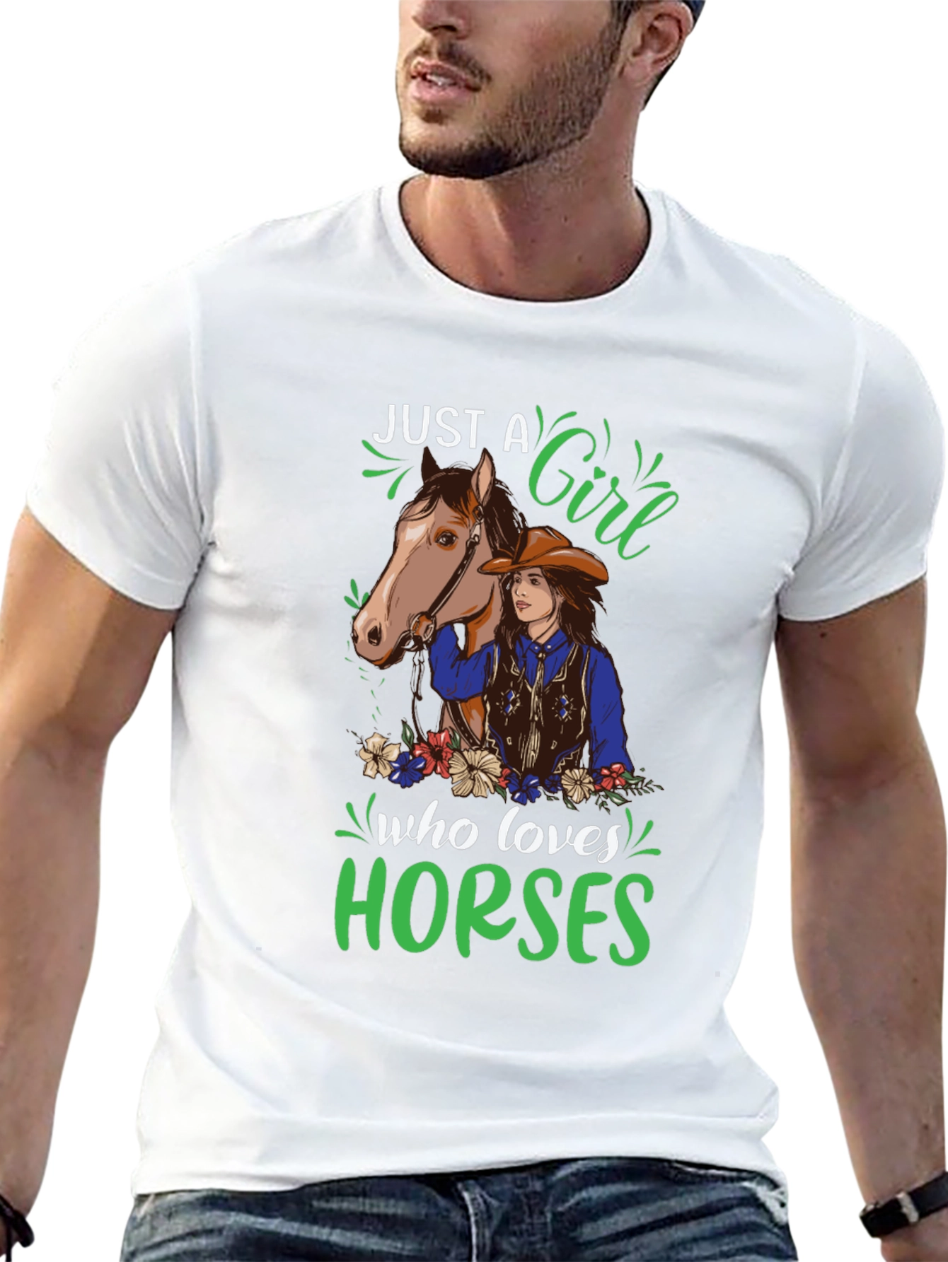 Camiseta Solo una chica que ama los caballos