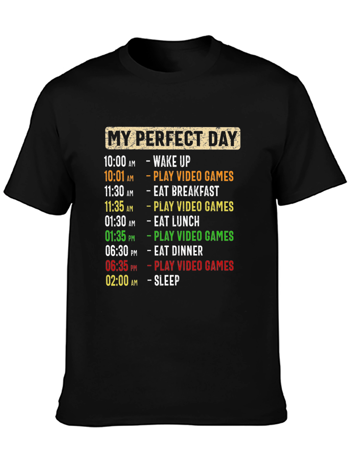Camiseta Hombre Día Perfecto Videojuegos