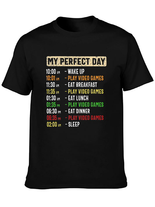 Camiseta Hombre Día Perfecto Videojuegos