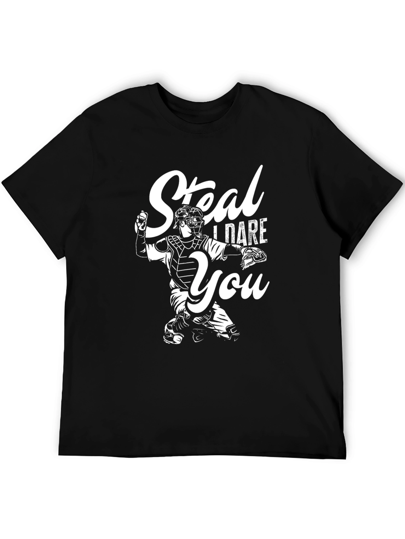 Camiseta Negra Deportiva: ¡Atrévete a Robar!