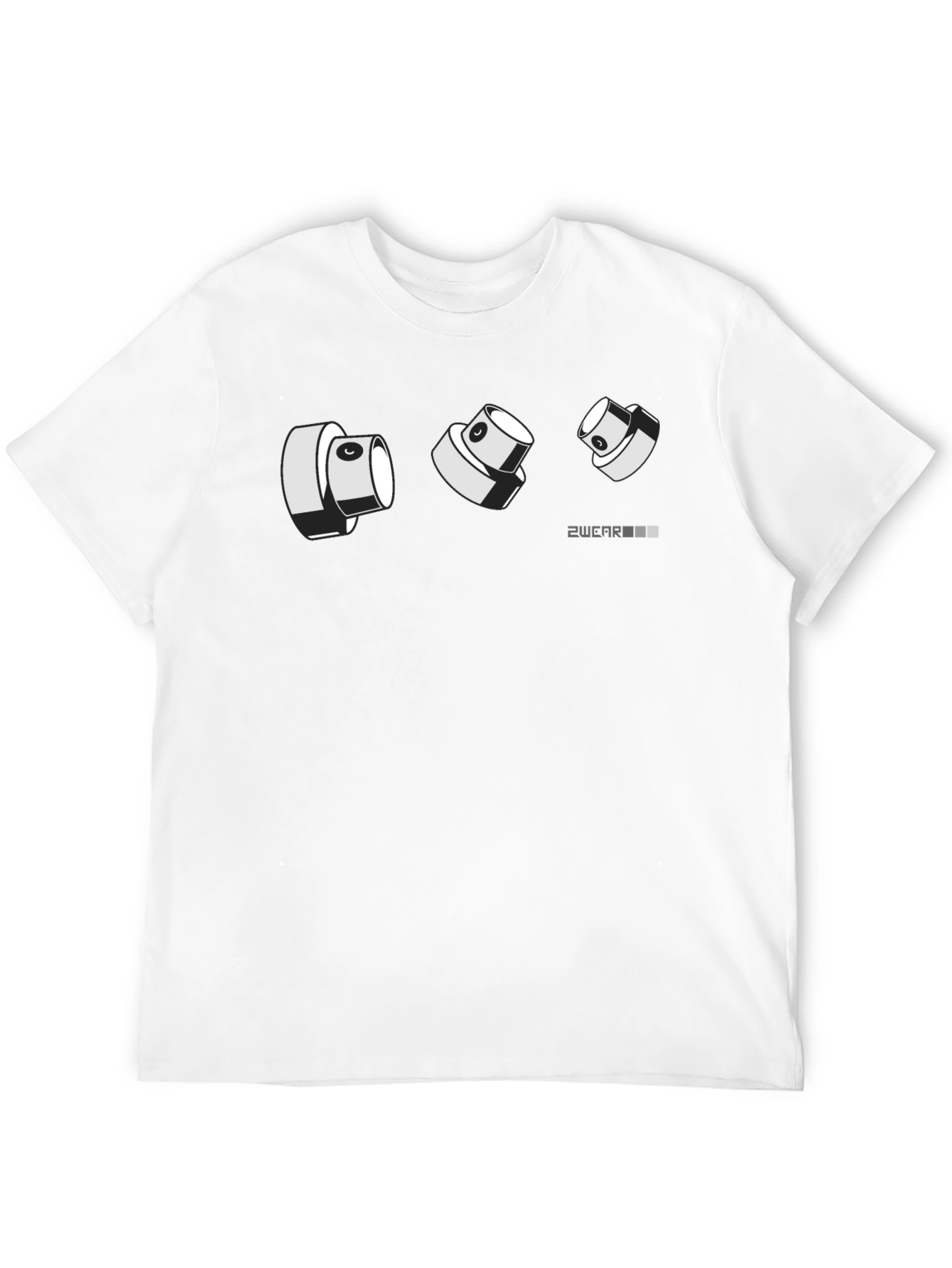Camiseta Negra Diseño Gráfico 2WEAR