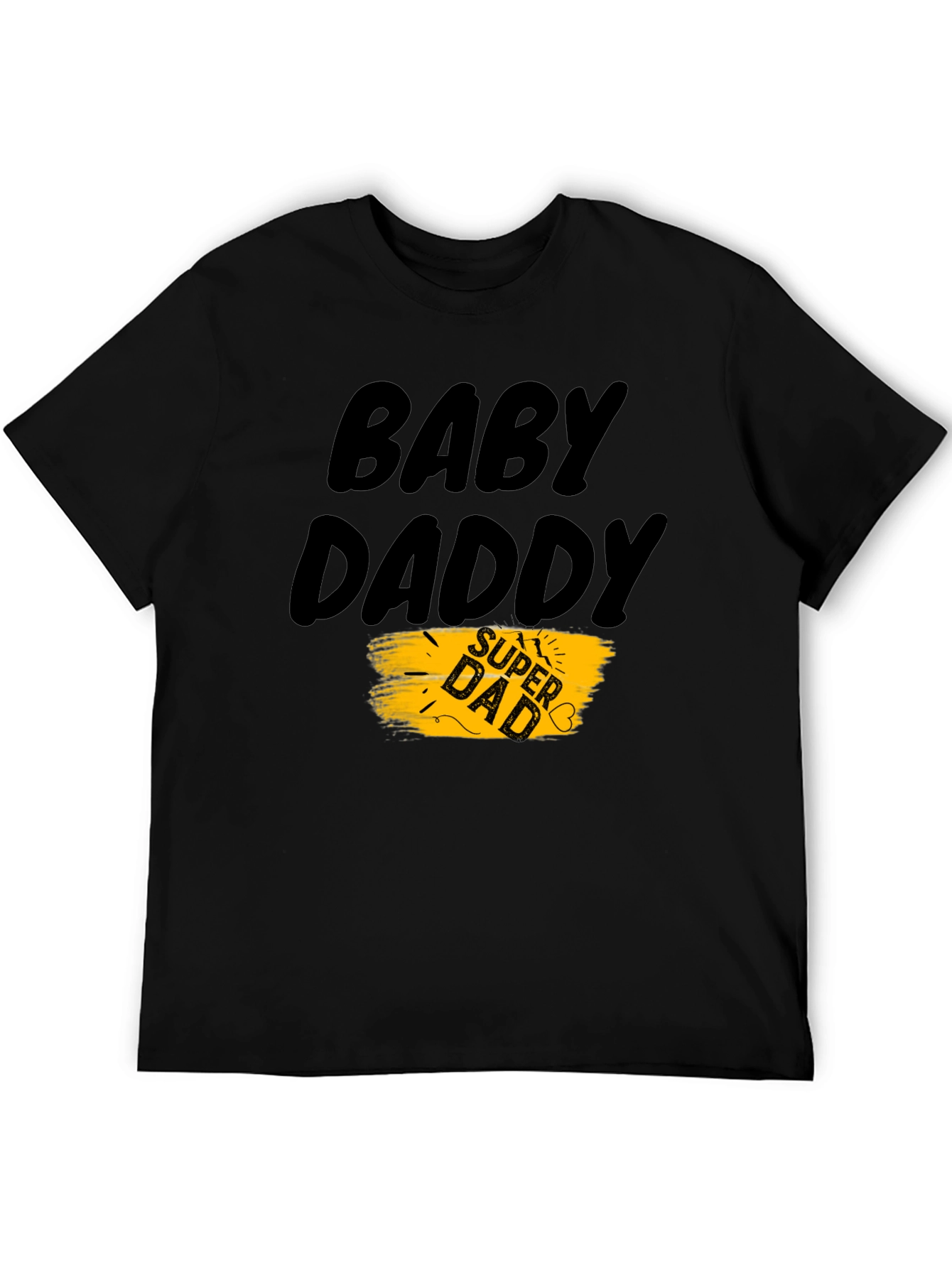 Camiseta Negra Baby Daddy para Hombre