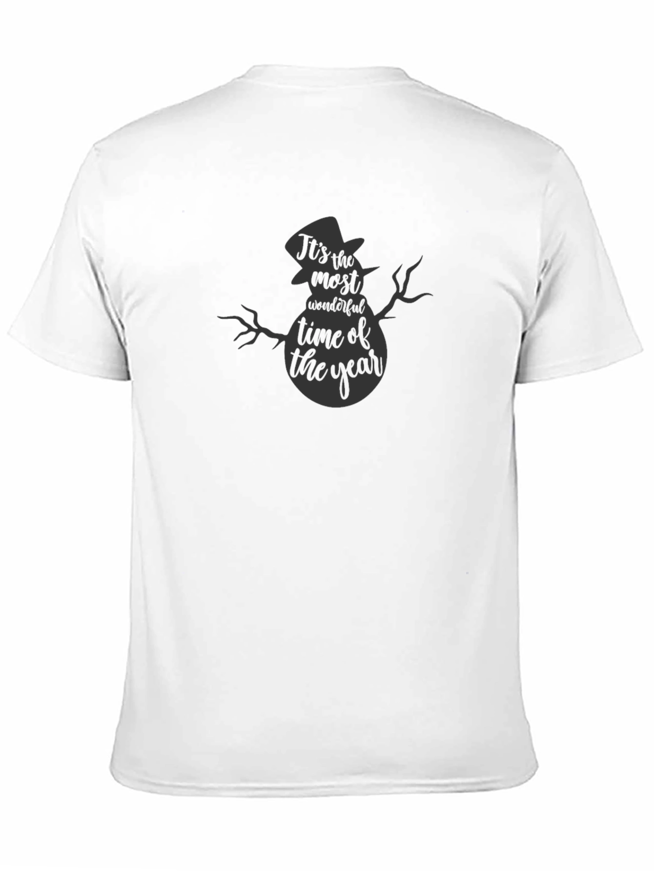 Camiseta Negra Navideña Época Maravillosa