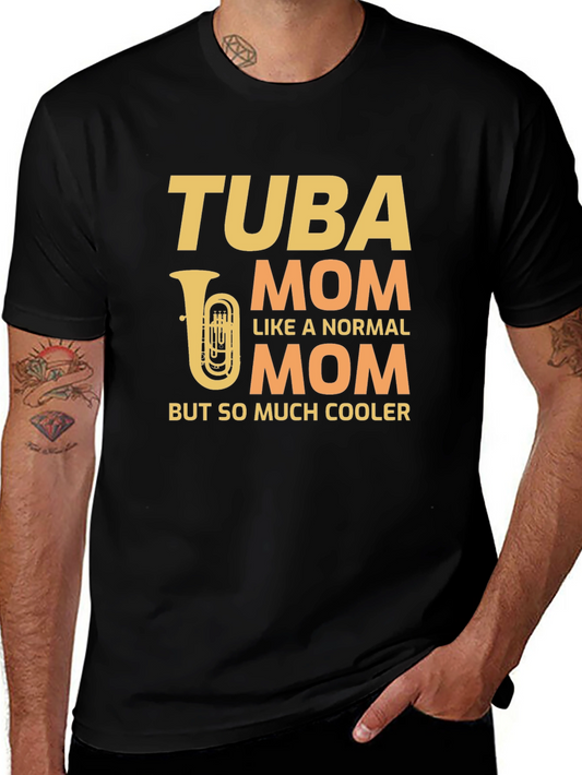 Camiseta Negra Tuba Mom