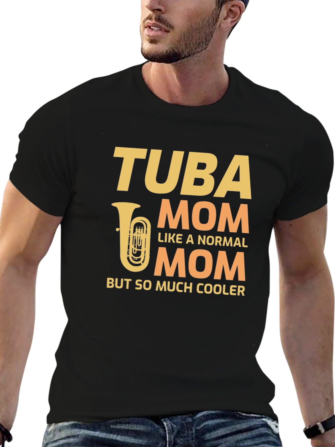 Camiseta Negra Tuba Mom
