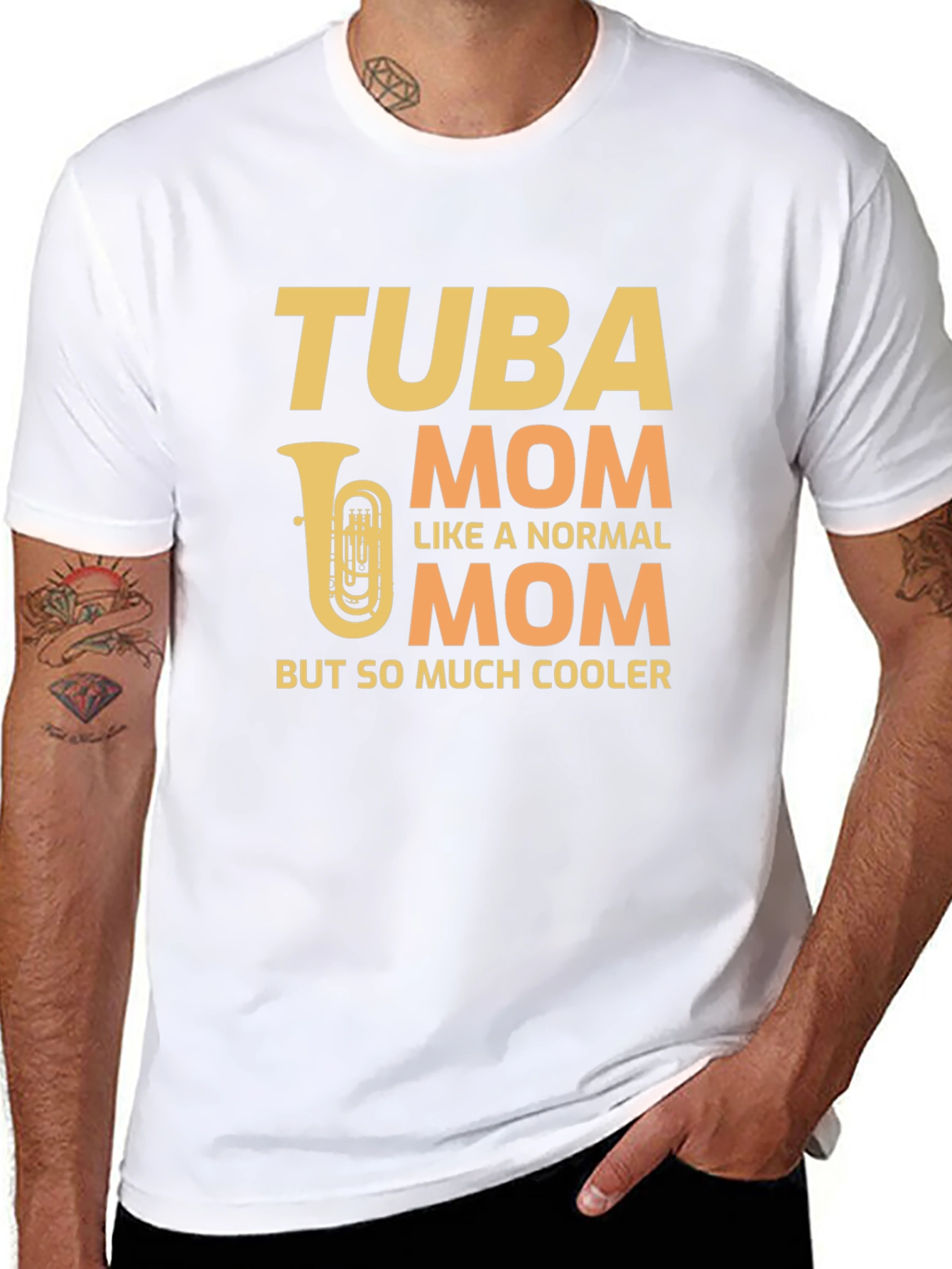 Camiseta Negra Tuba Mom