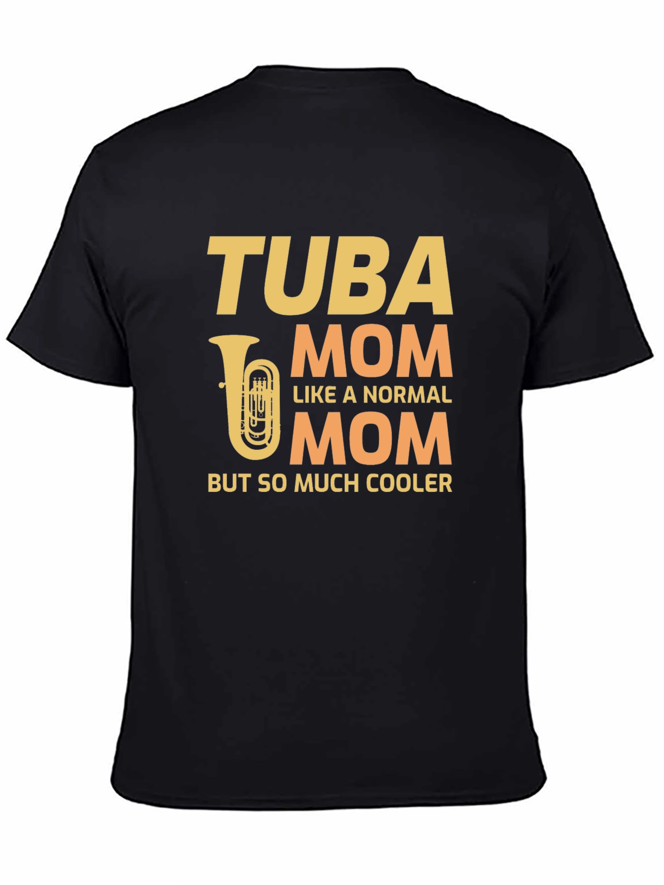Camiseta Negra Tuba Mom