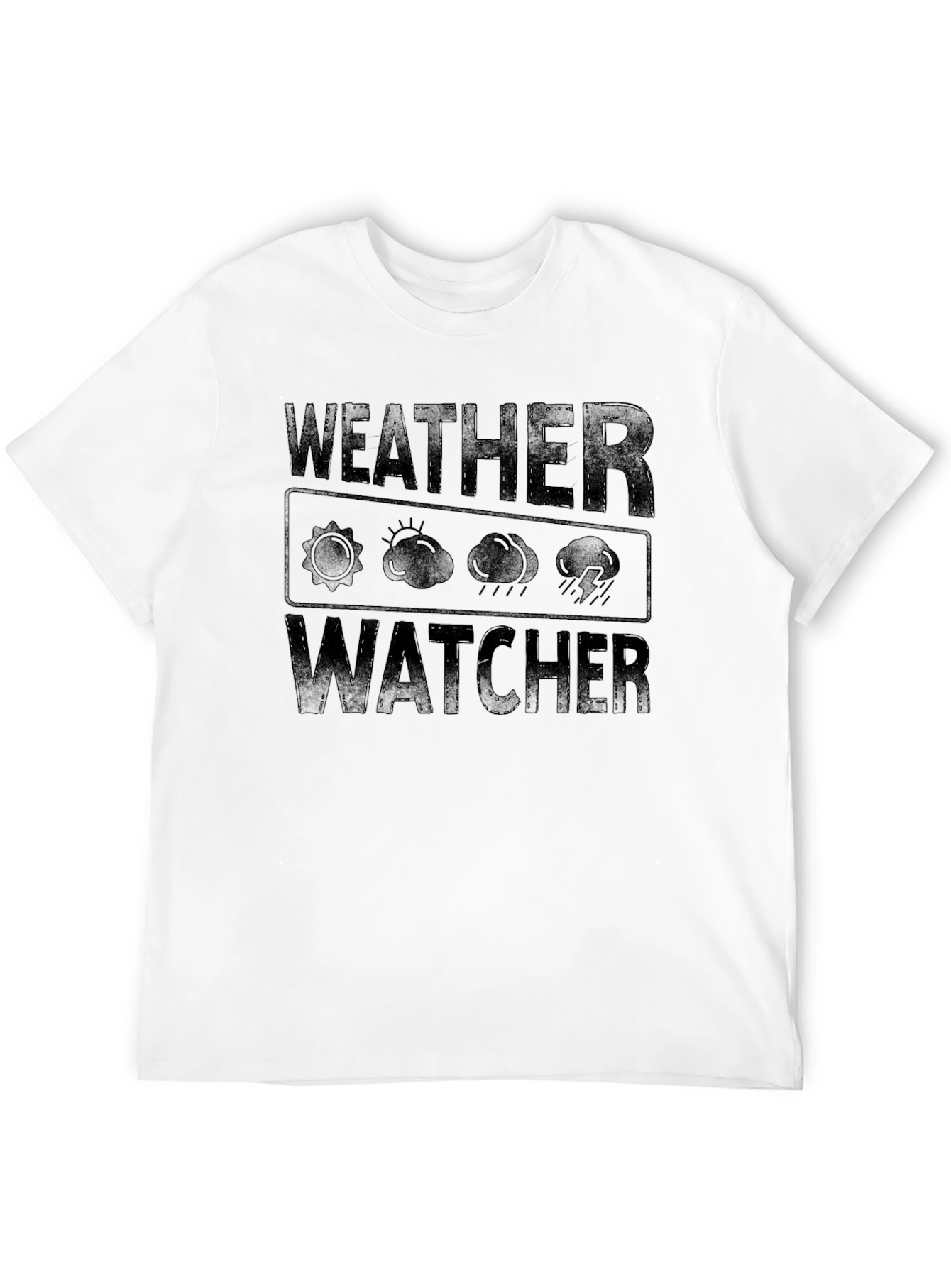 Camiseta Negra Weather Watcher para Hombre