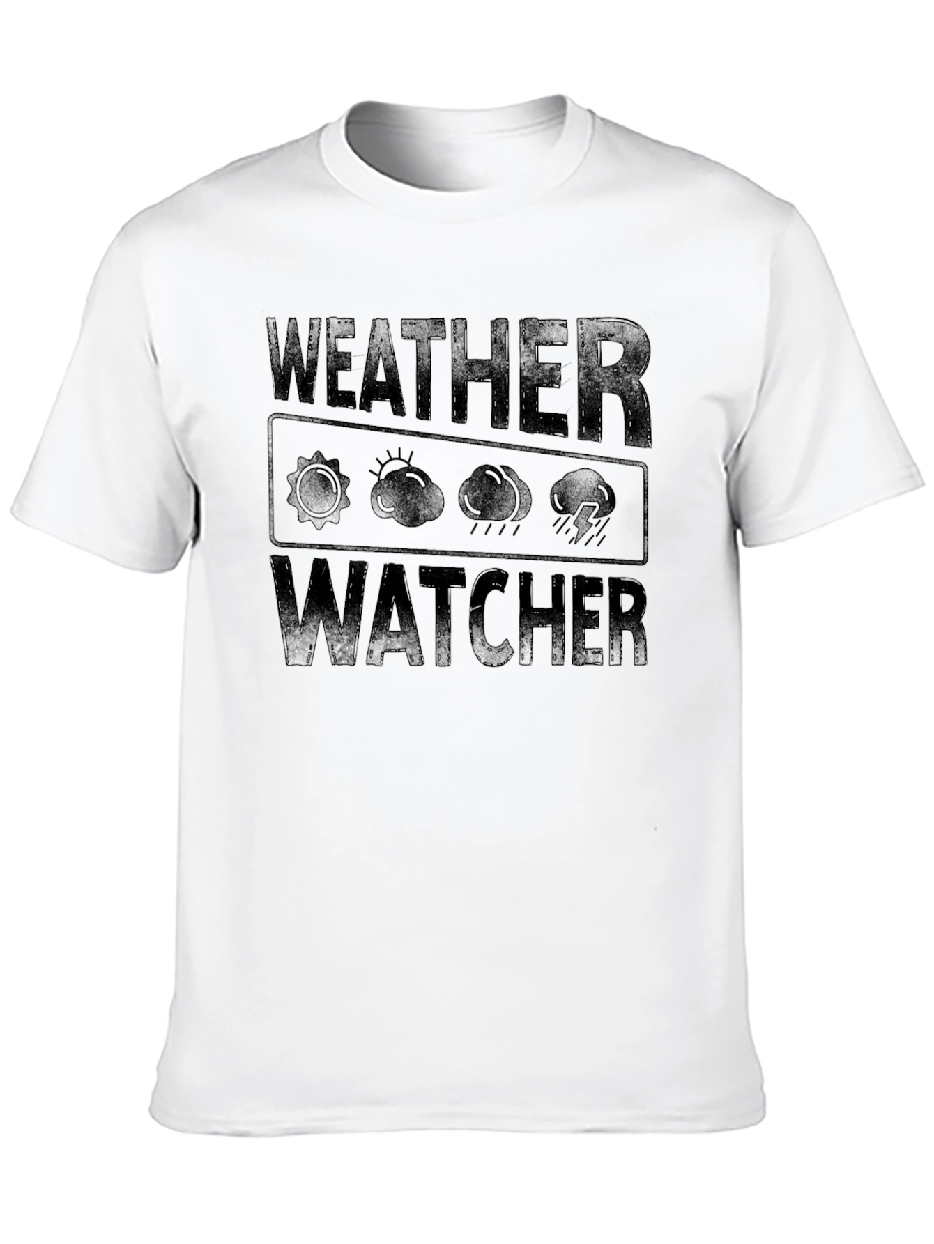 Camiseta Negra Weather Watcher para Hombre