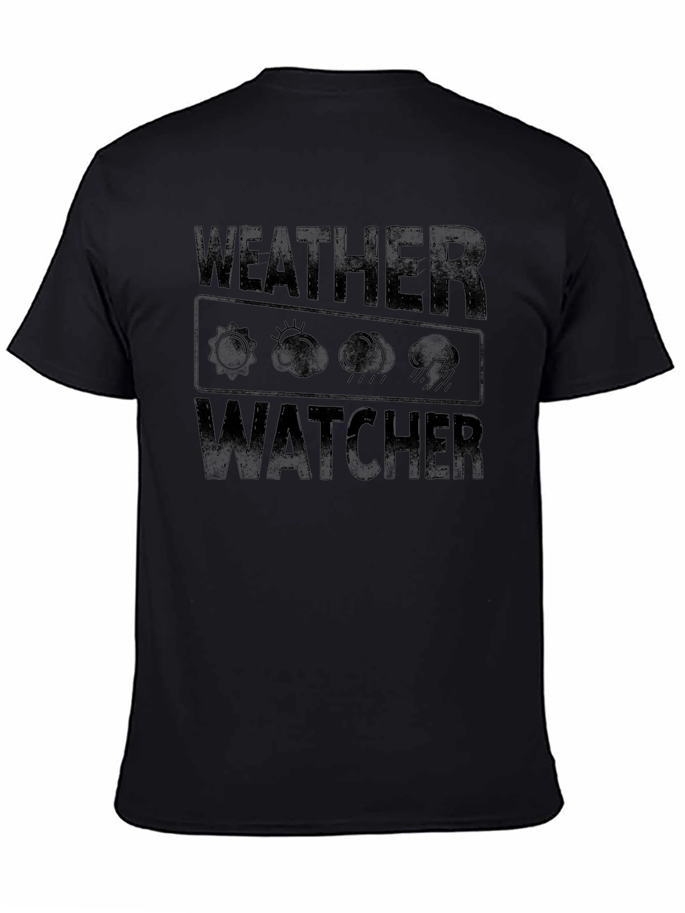Camiseta Negra Weather Watcher para Hombre