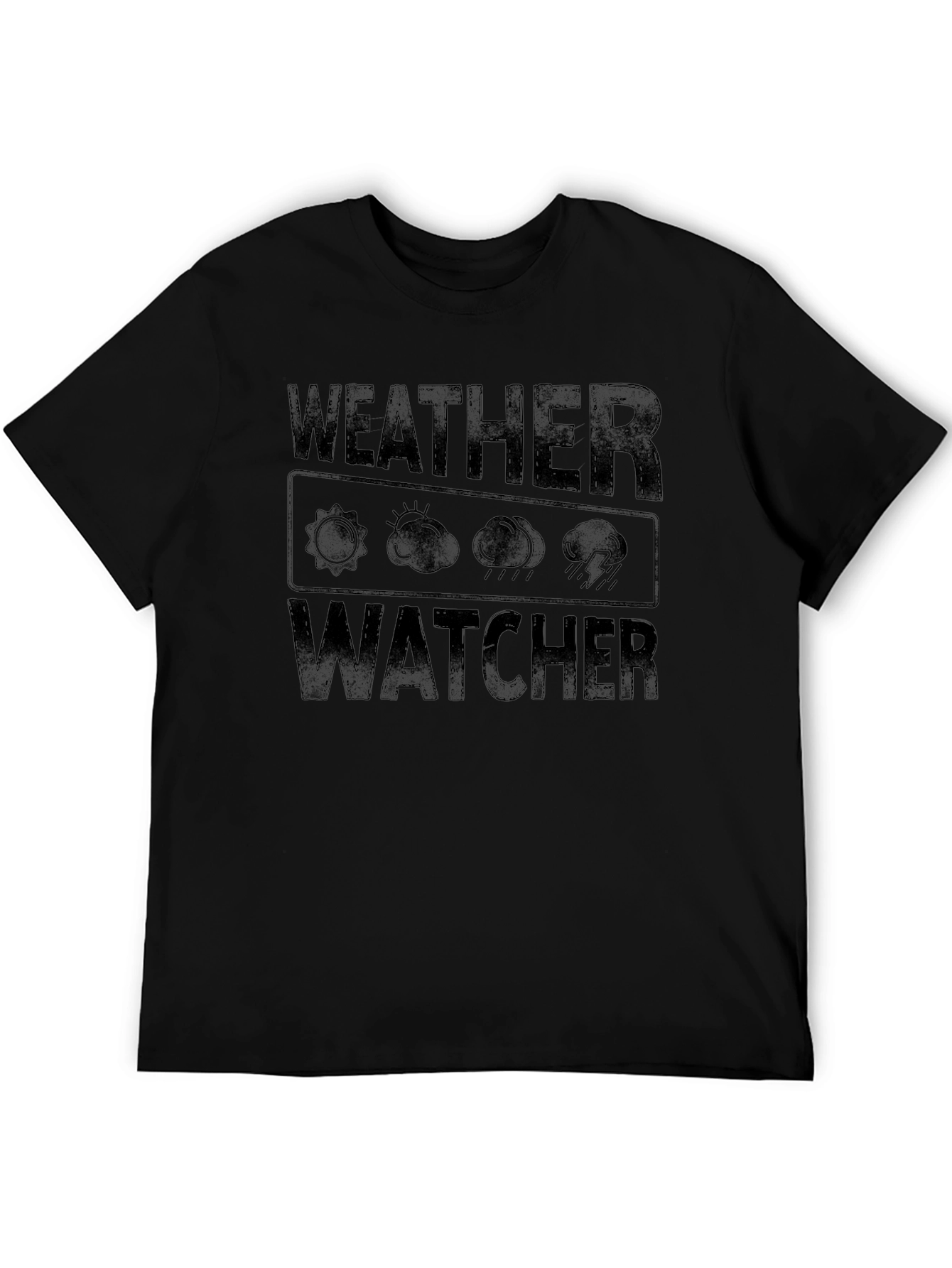 Camiseta Negra Weather Watcher para Hombre