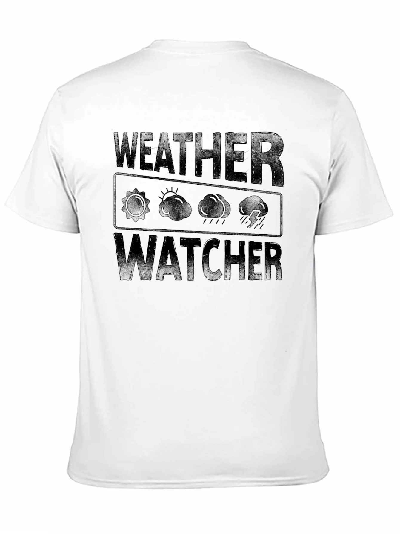 Camiseta Negra Weather Watcher para Hombre