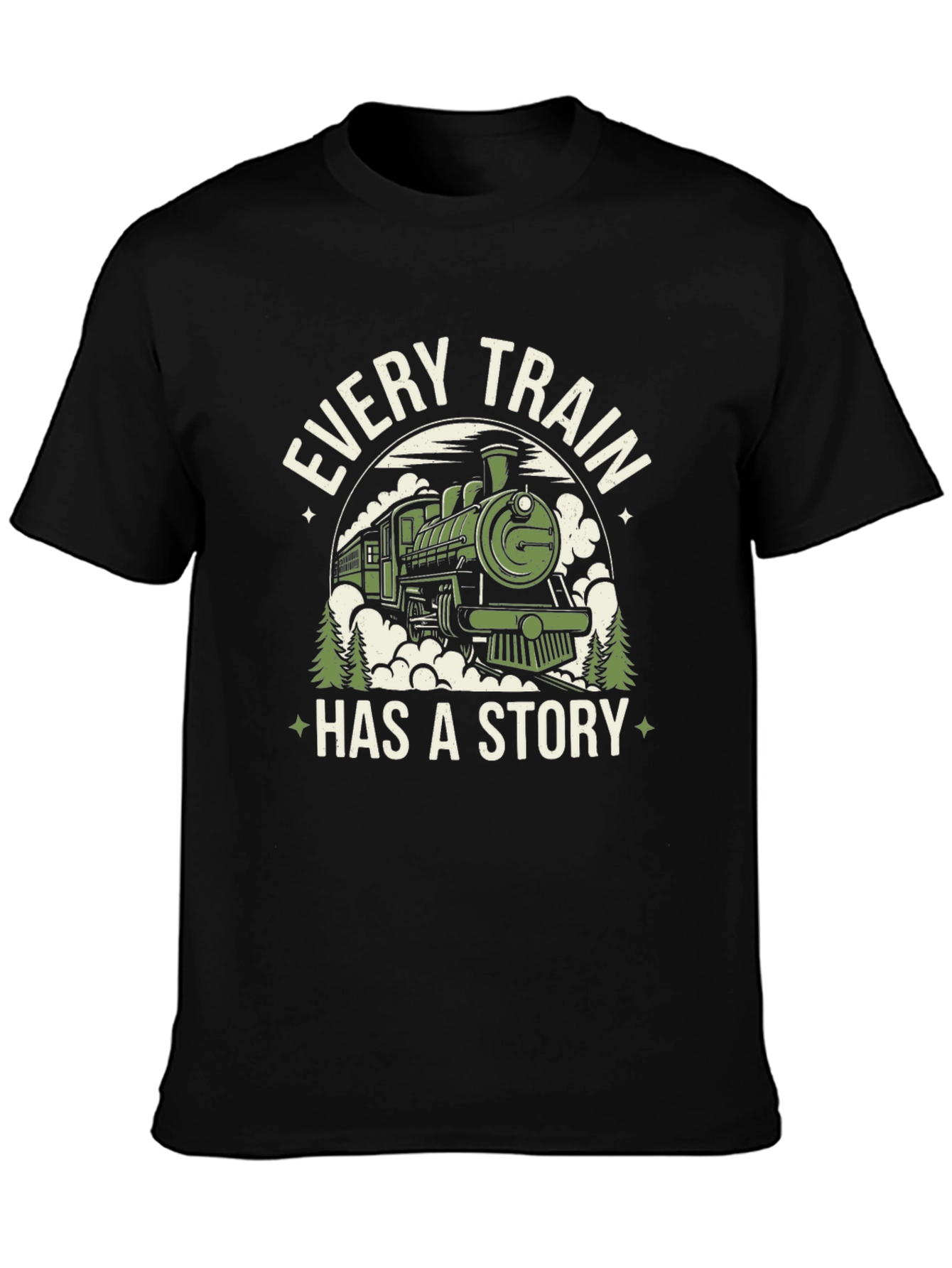 Camiseta Negra: Cada Tren Tiene Una Historia