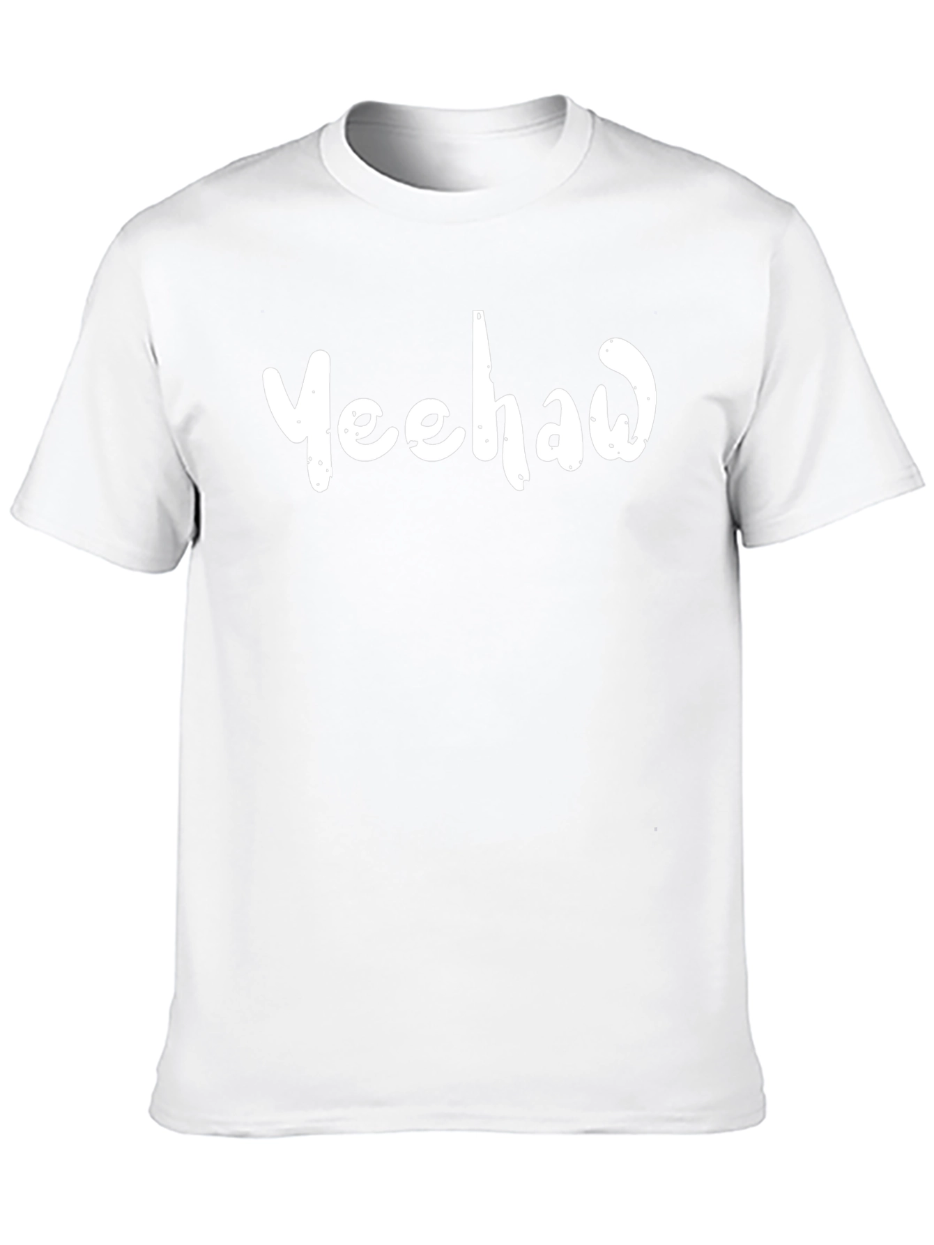 Camiseta Negra Yeehaw Casual y Moderna