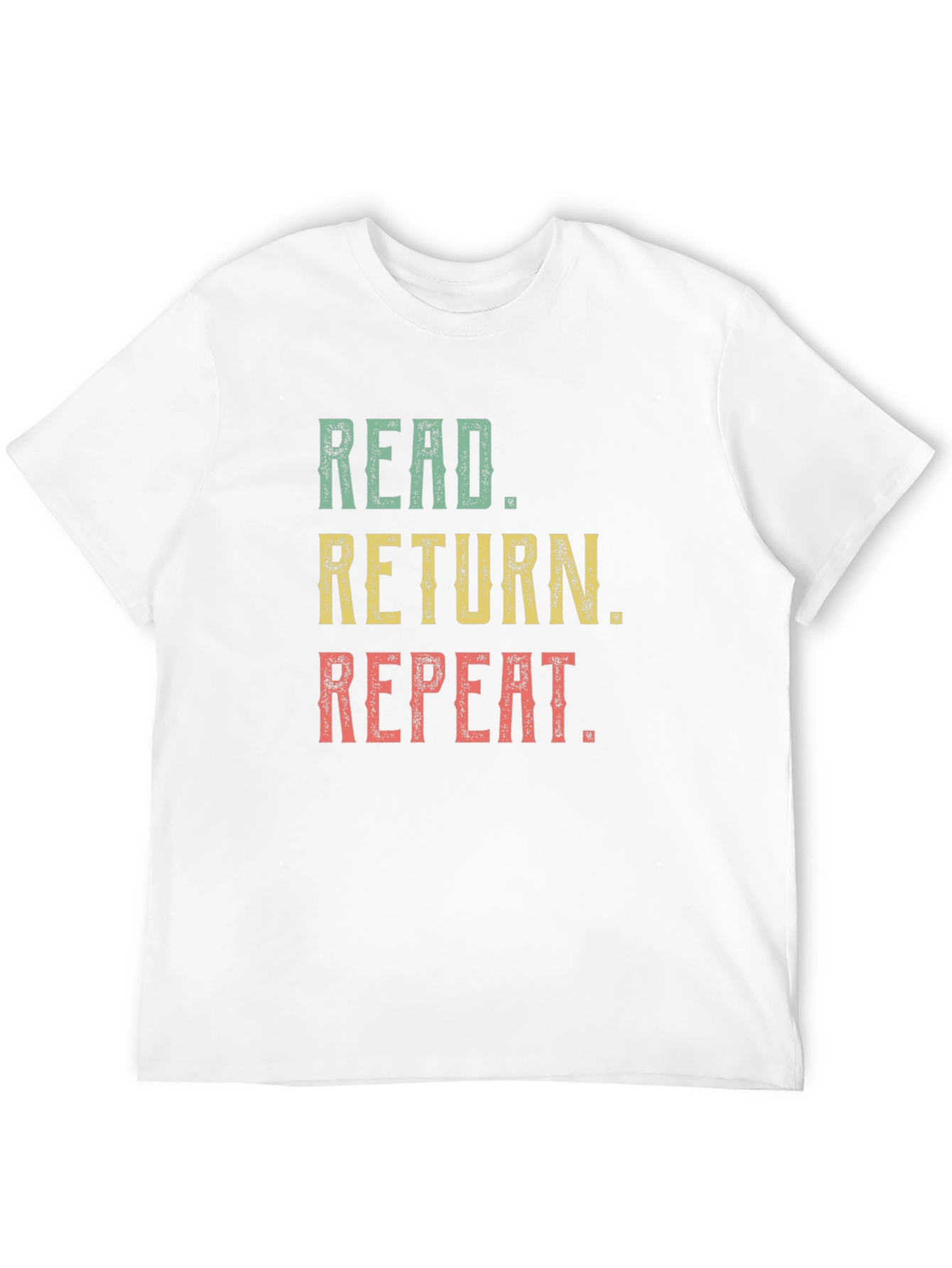 Camiseta Negra Leer Devolver Repetir