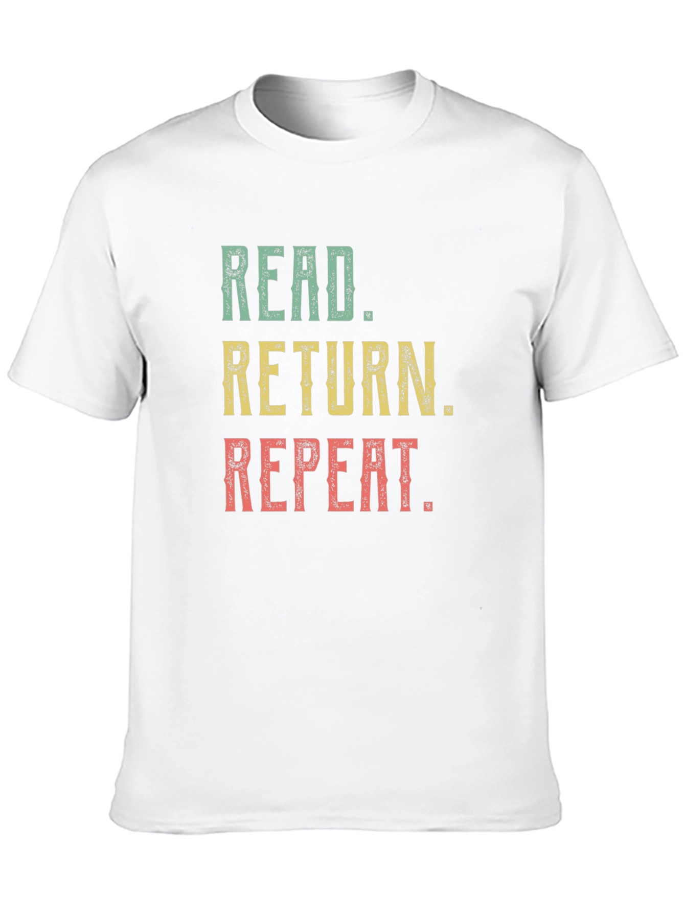 Camiseta Negra Leer Devolver Repetir