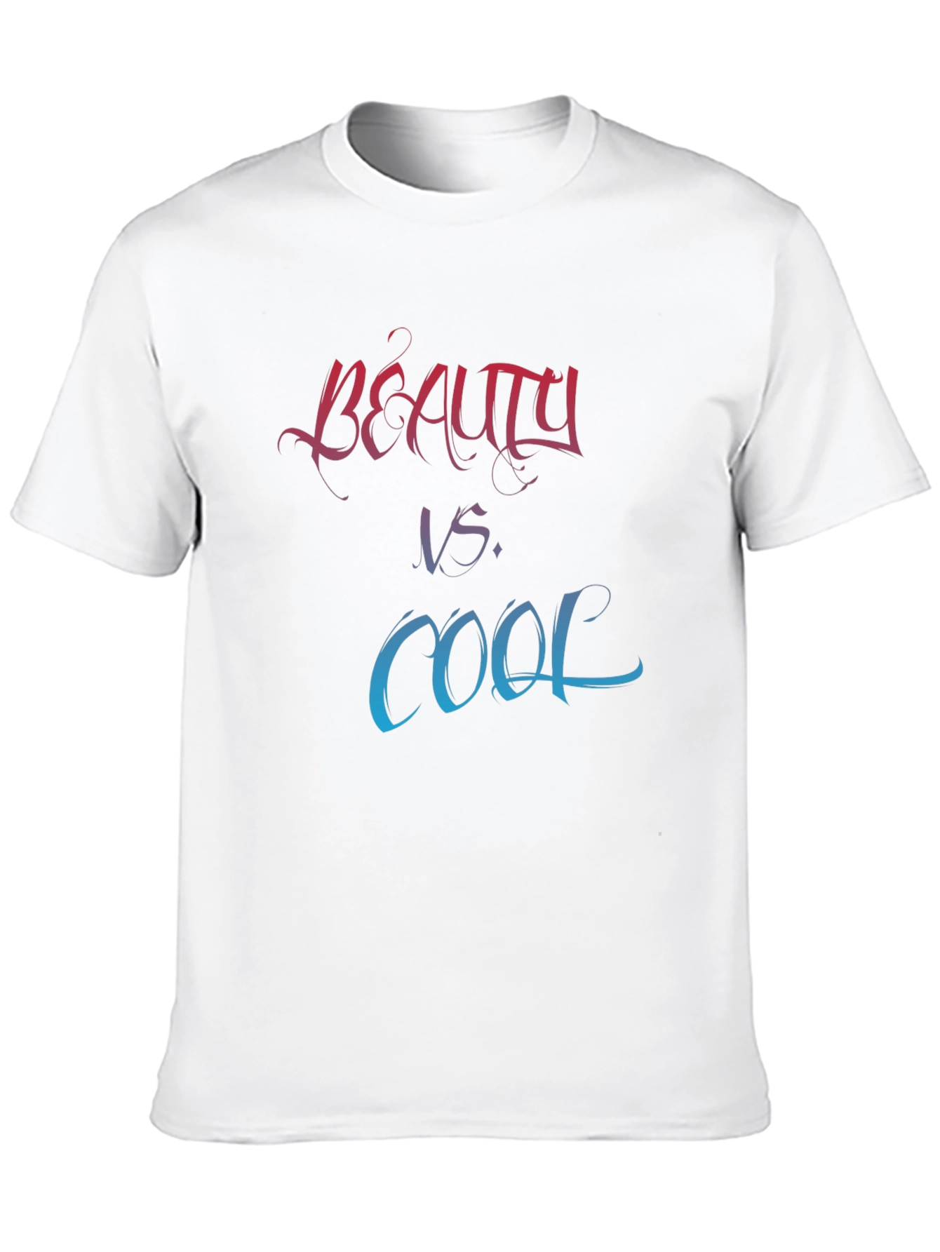Camiseta Negra Estampada Belleza vs. Cool