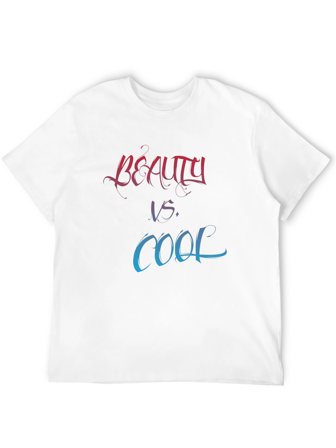 Camiseta Negra Estampada Belleza vs. Cool