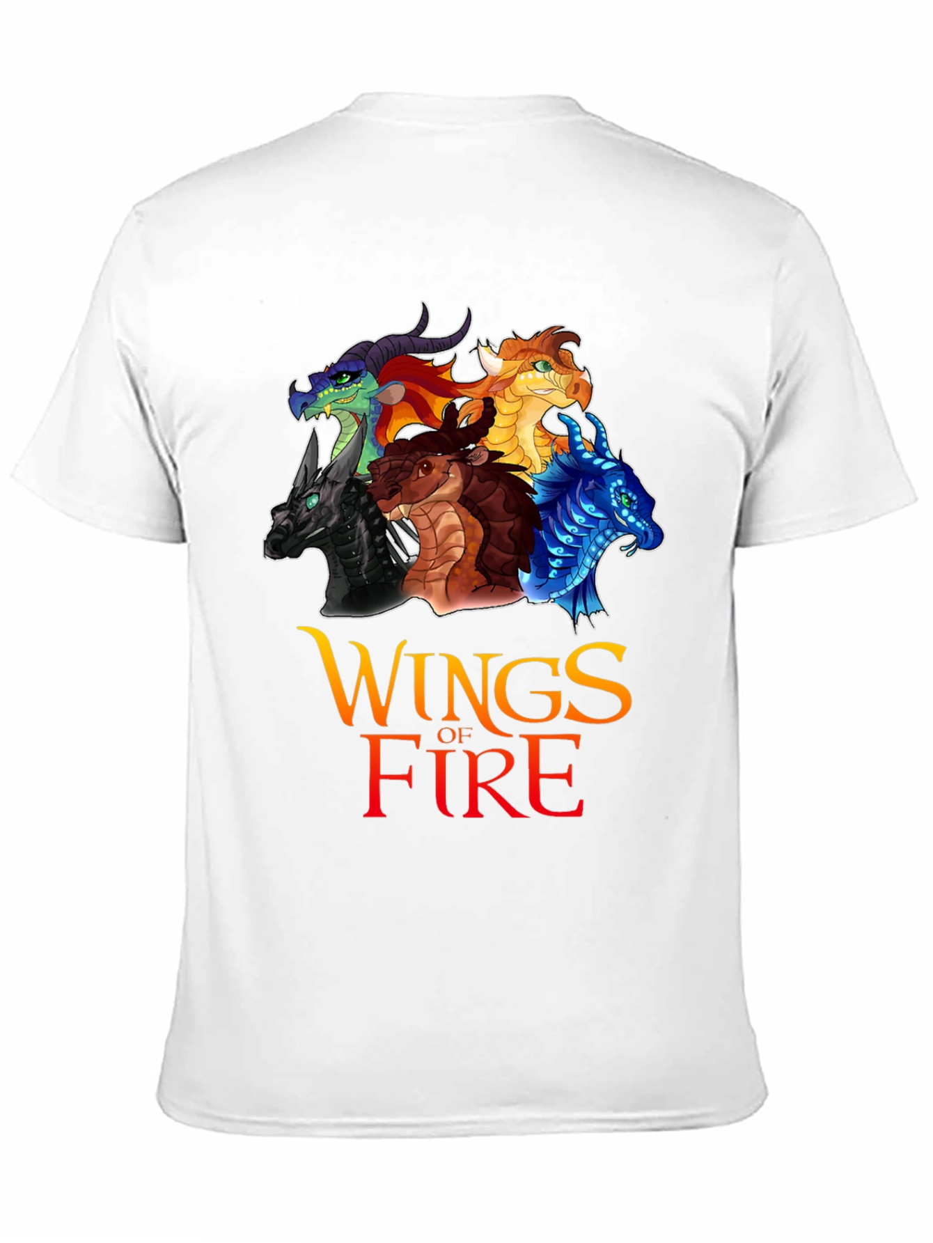 Camiseta Negra Wings of Fire para Fanáticos