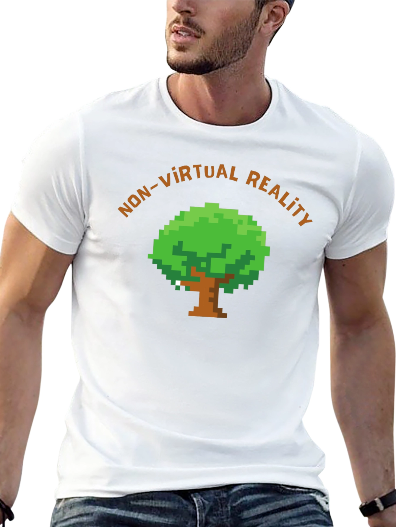 Camiseta No Realidad Virtual Pixelada