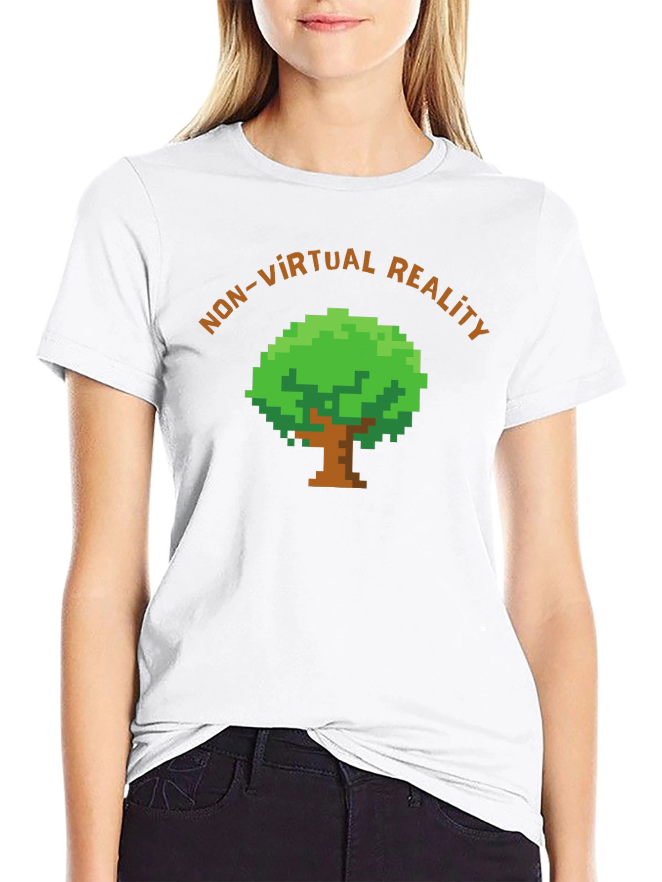 Camiseta No Realidad Virtual Pixelada