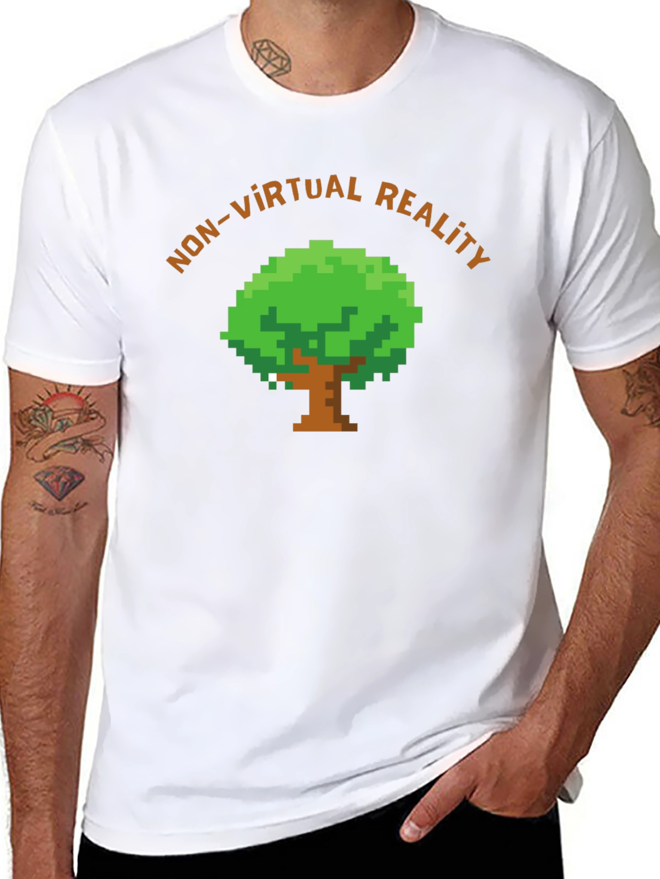 Camiseta No Realidad Virtual Pixelada