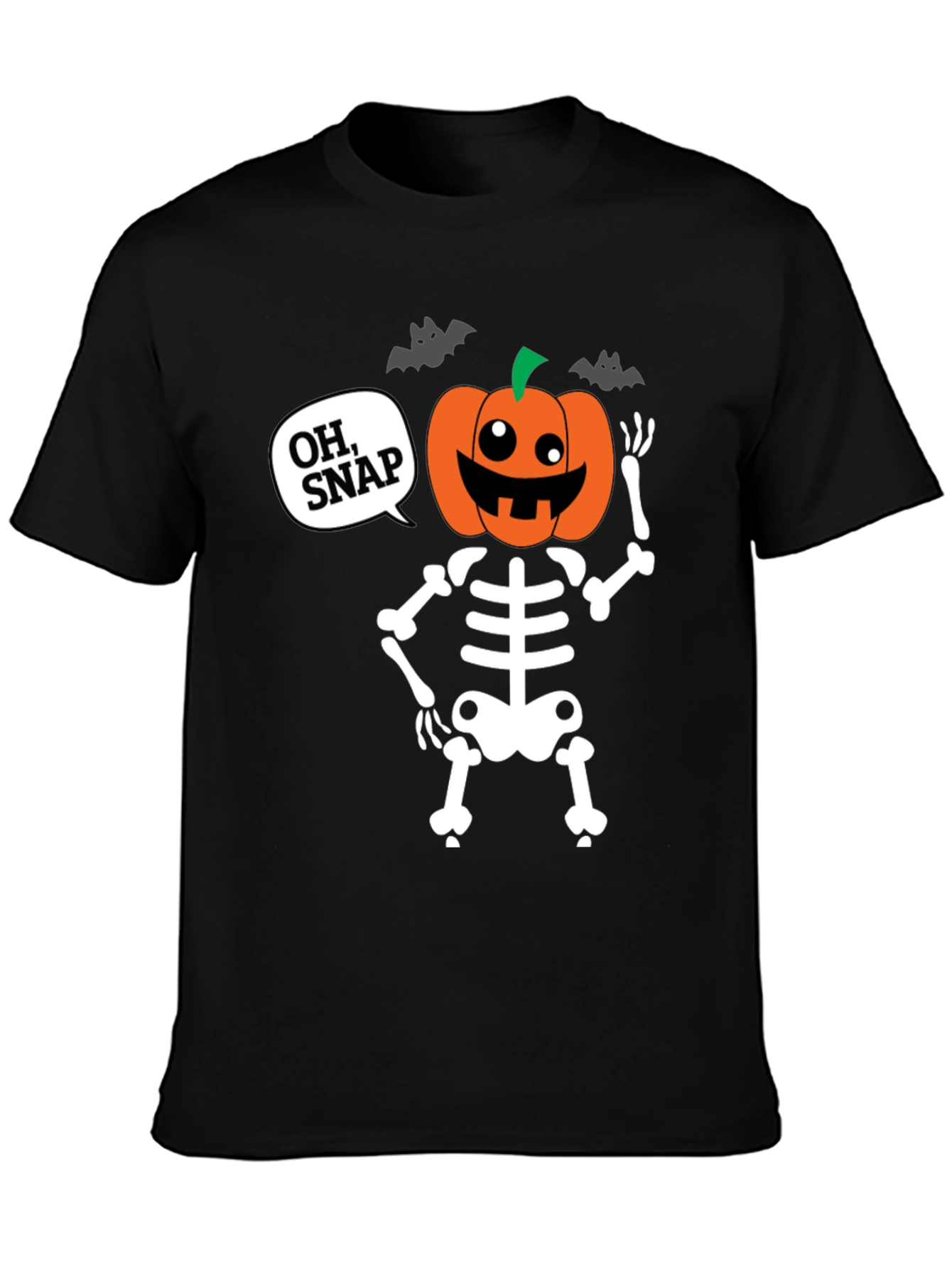Camiseta Halloween Esqueleto Calabaza - ¡Oh Snap!