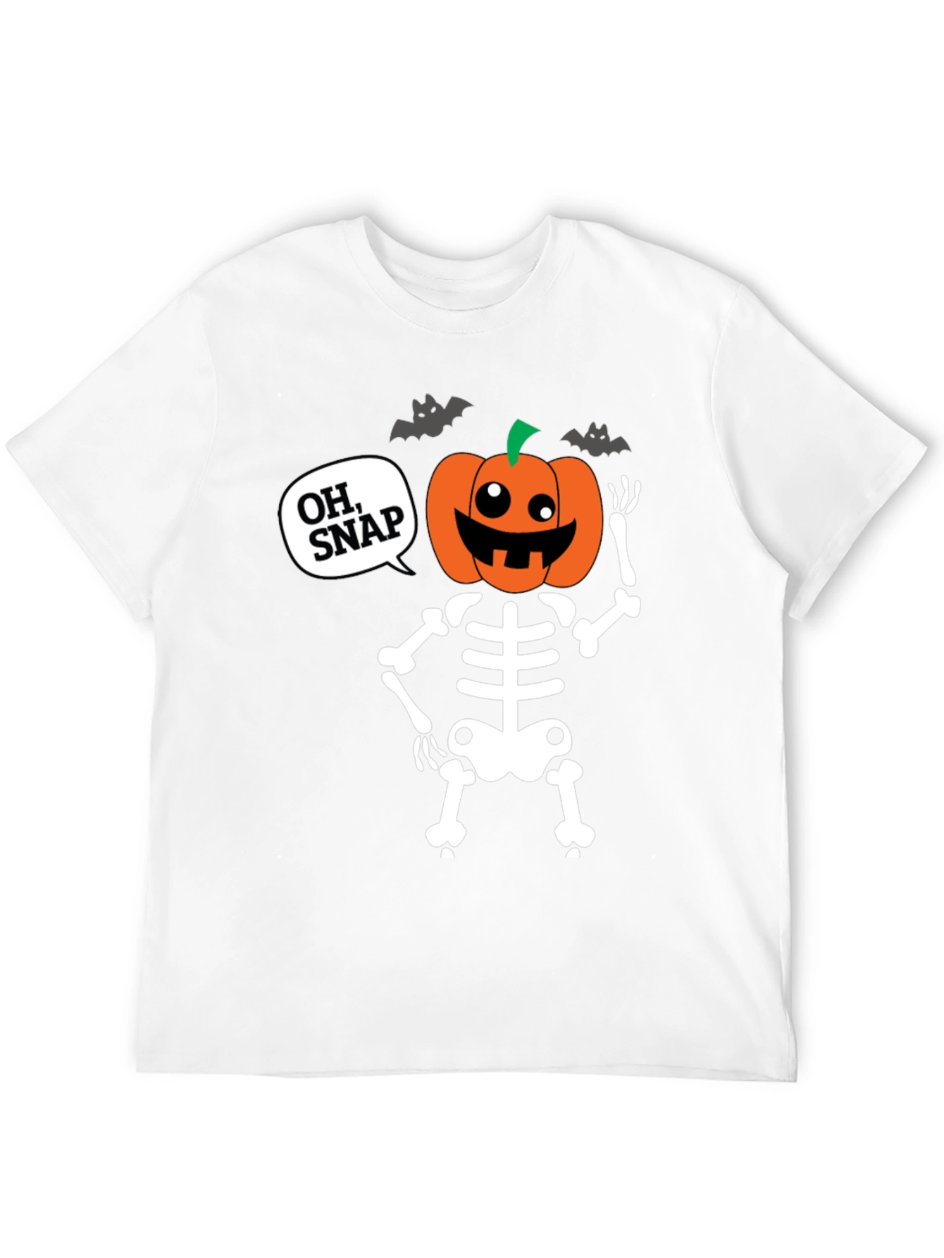 Camiseta Halloween Esqueleto Calabaza - ¡Oh Snap!