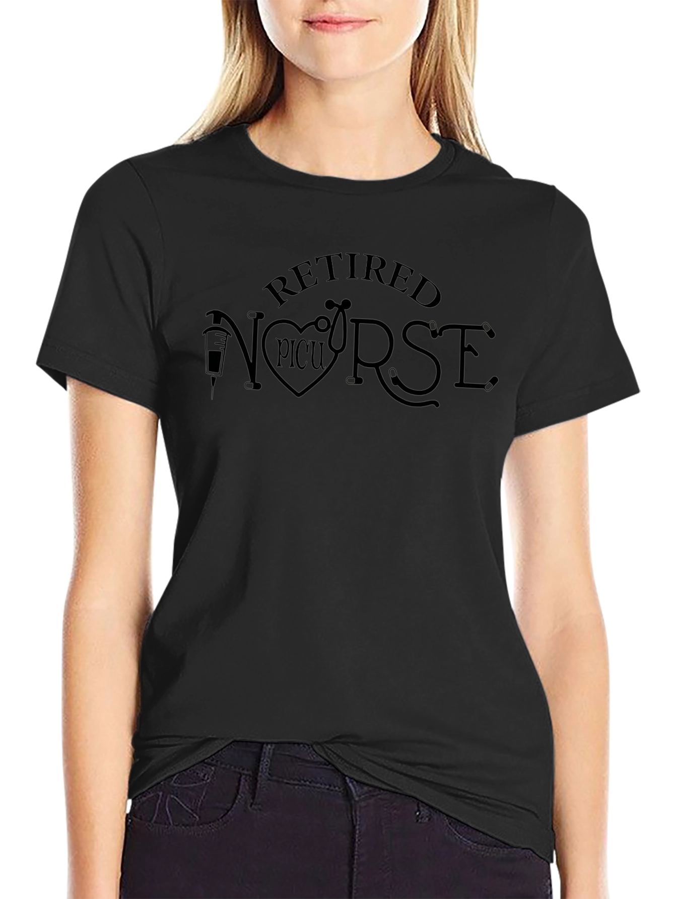 Camiseta Negra Retired NICU Nurse