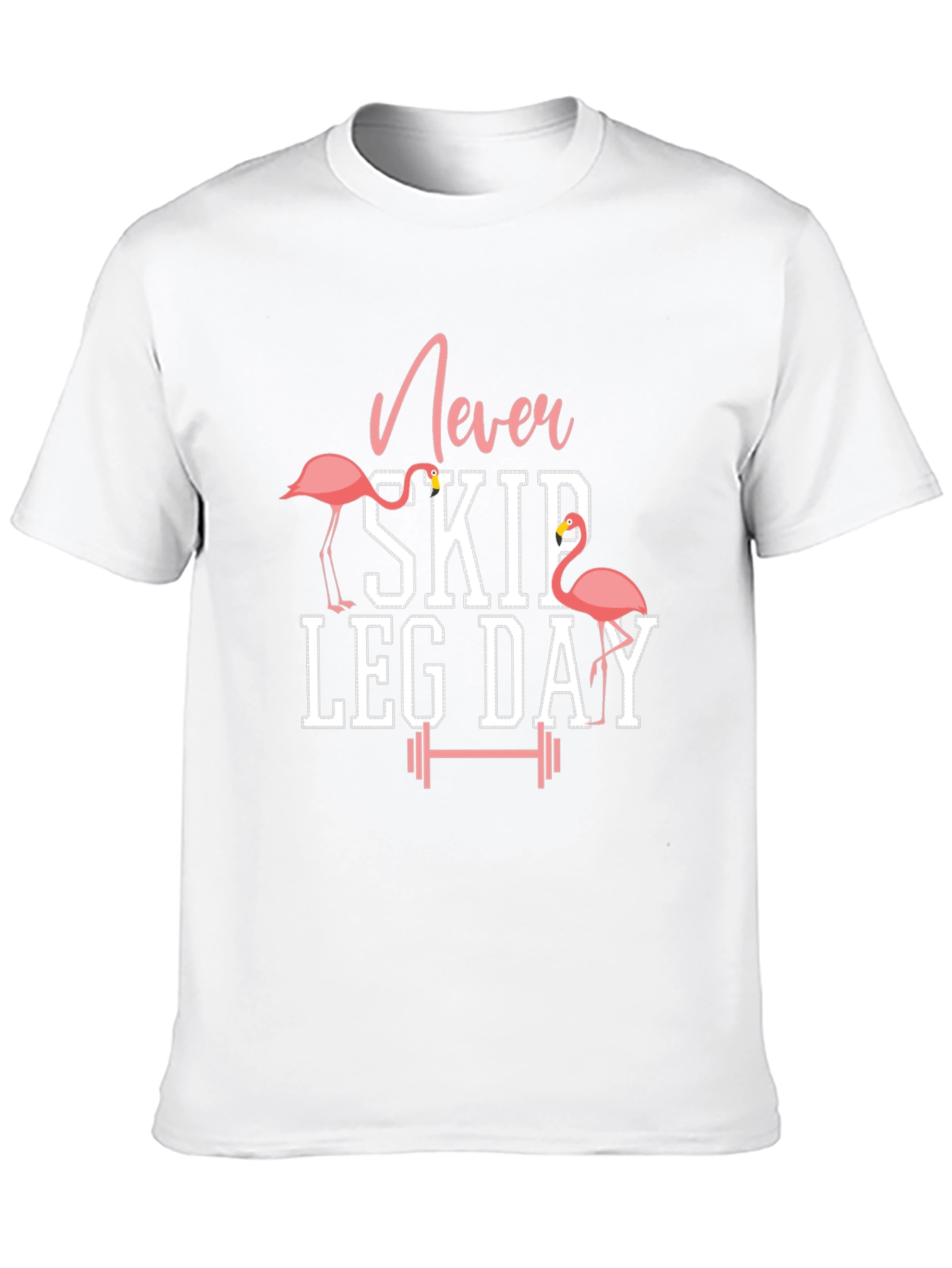 Camiseta Negra Fitness: Never Skip Leg Day