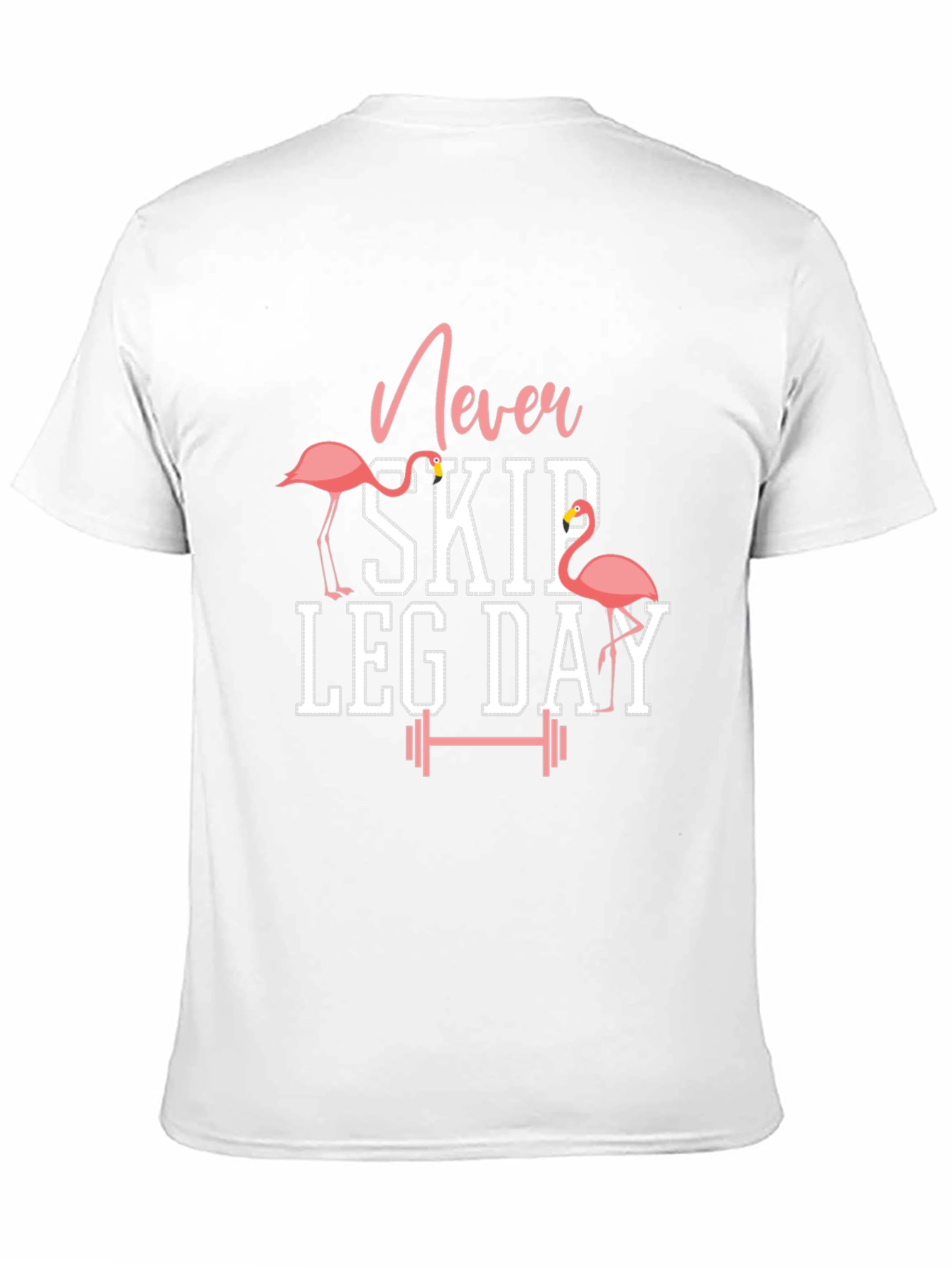 Camiseta Negra Fitness: Never Skip Leg Day