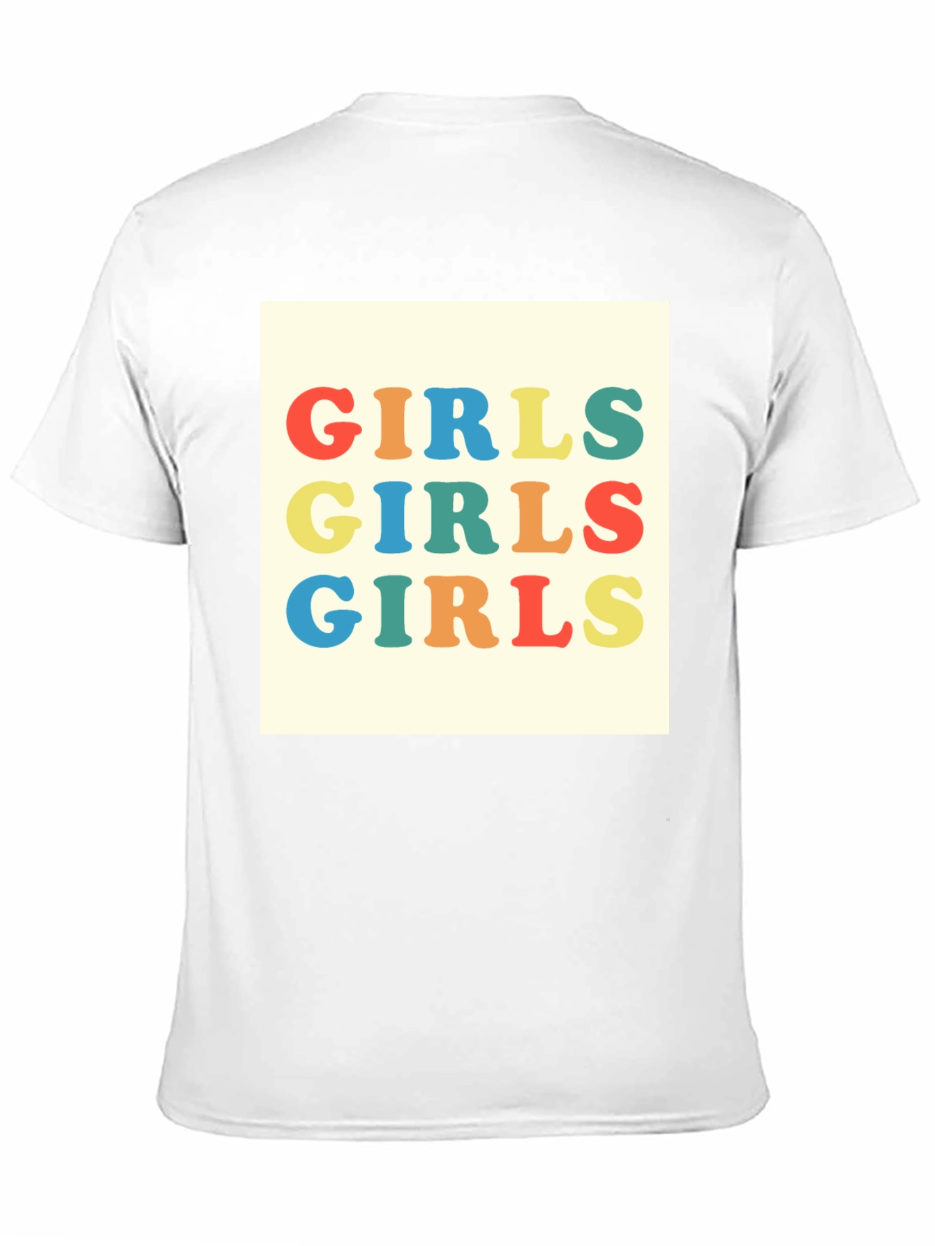 Camiseta Negra con Diseño Girls