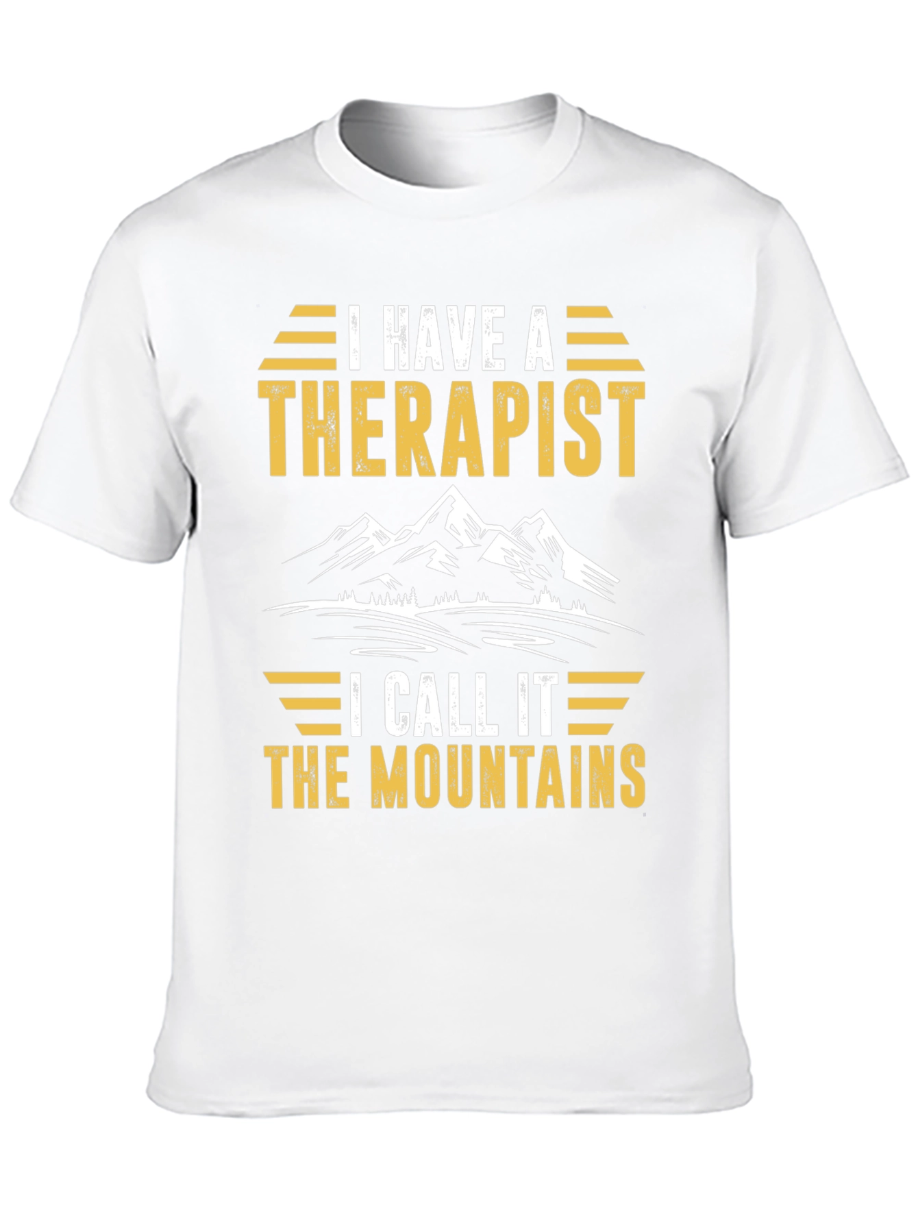 Camiseta Negra Mi Terapeuta Son Las Montañas
