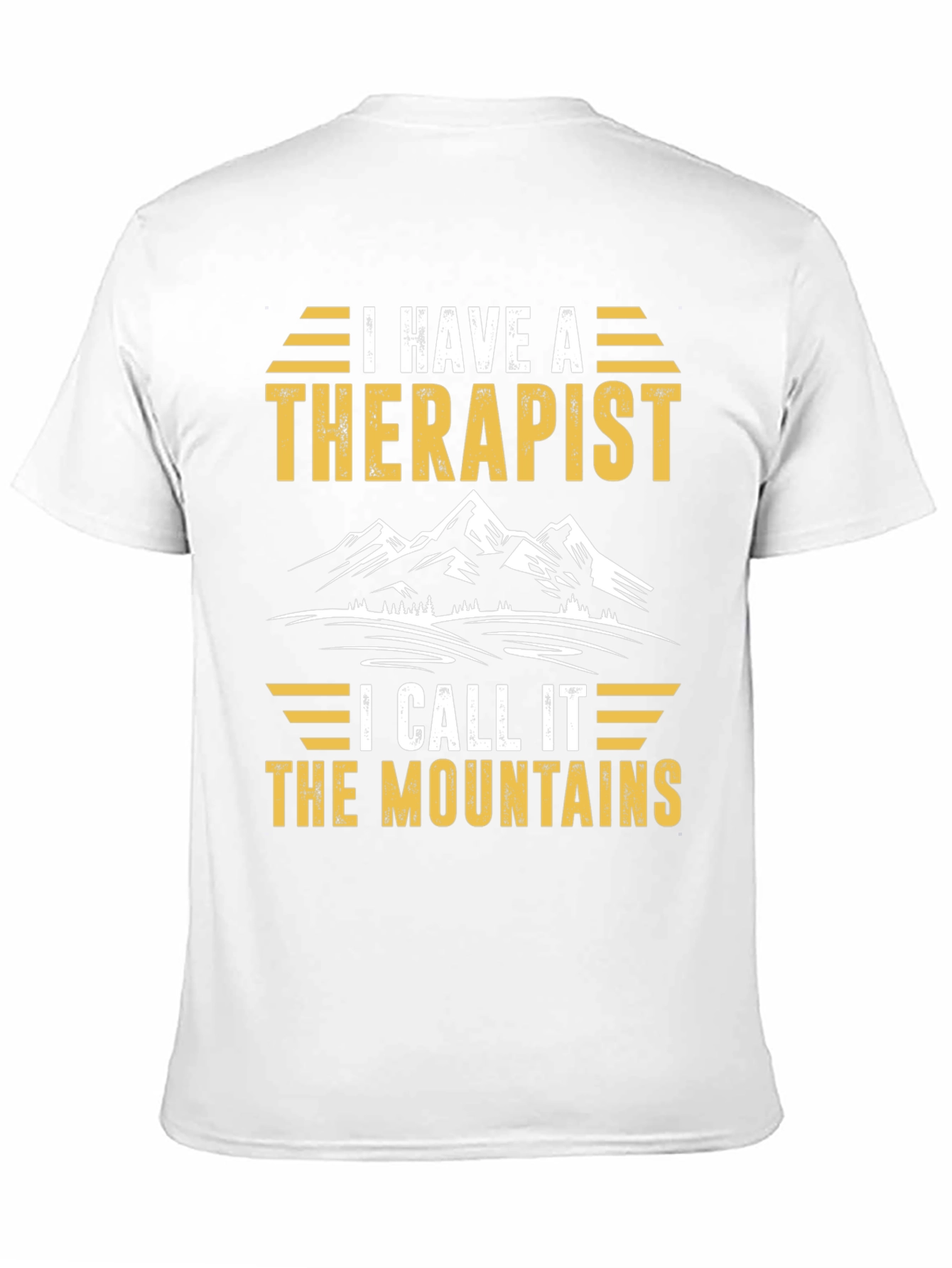 Camiseta Negra Mi Terapeuta Son Las Montañas