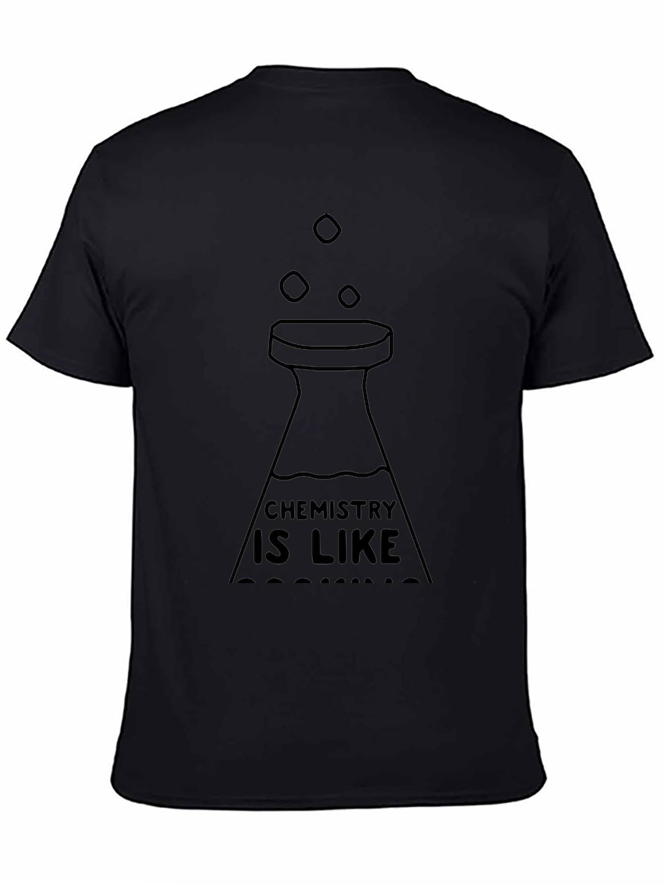 Camiseta Negra: Química es Como Cocinar