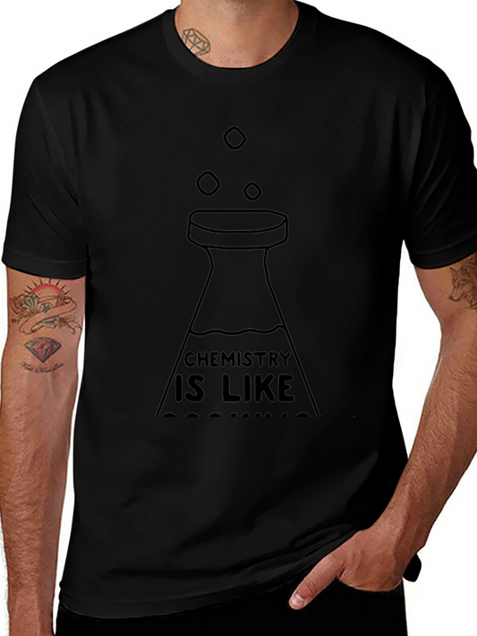 Camiseta Negra: Química es Como Cocinar