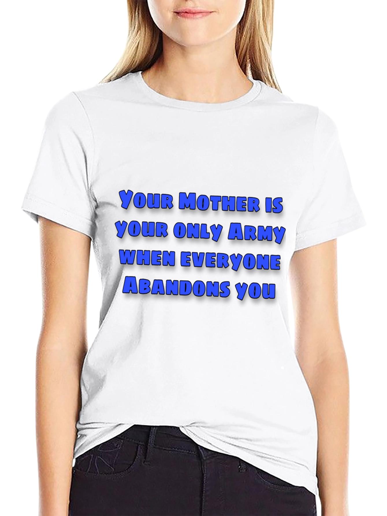 Camiseta Negra con Mensaje Inspirador: Tu Madre
