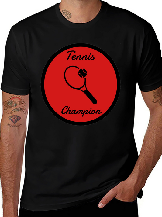 Camiseta Negra Tenis Campeón