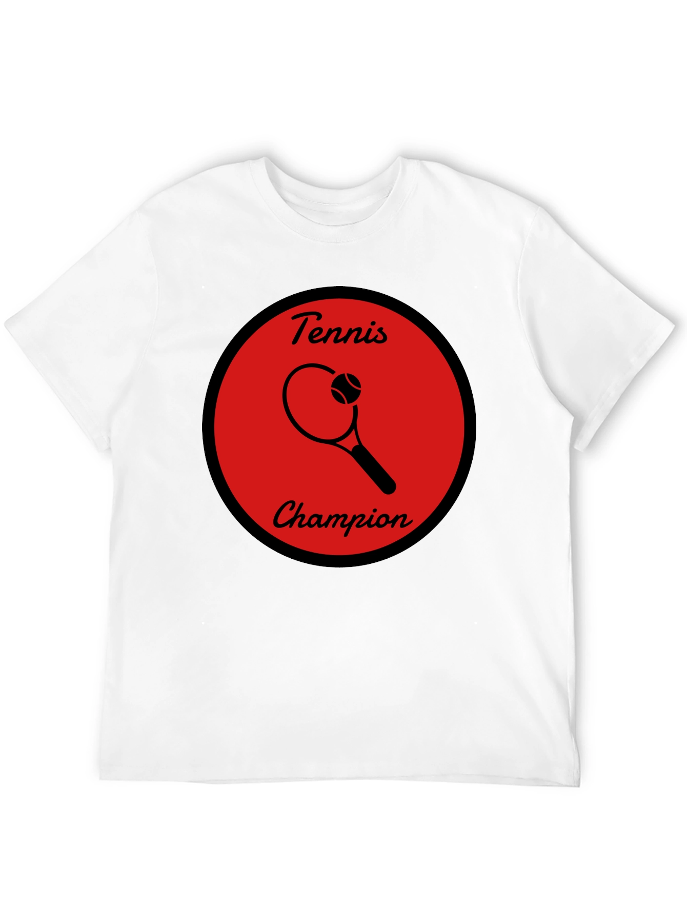Camiseta Negra Tenis Campeón