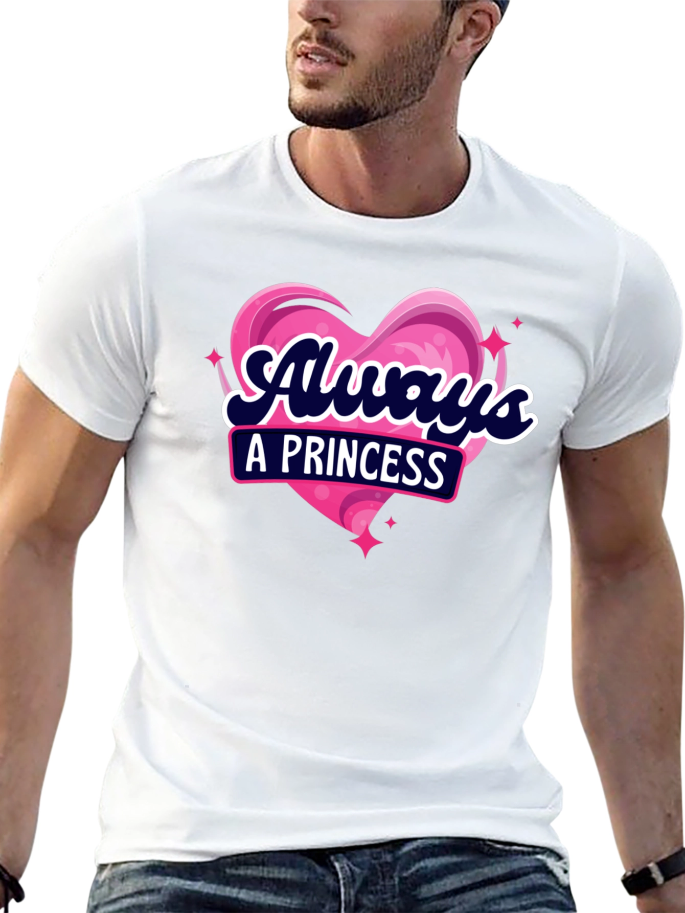 Camiseta Negra Always a Princess para Mujer