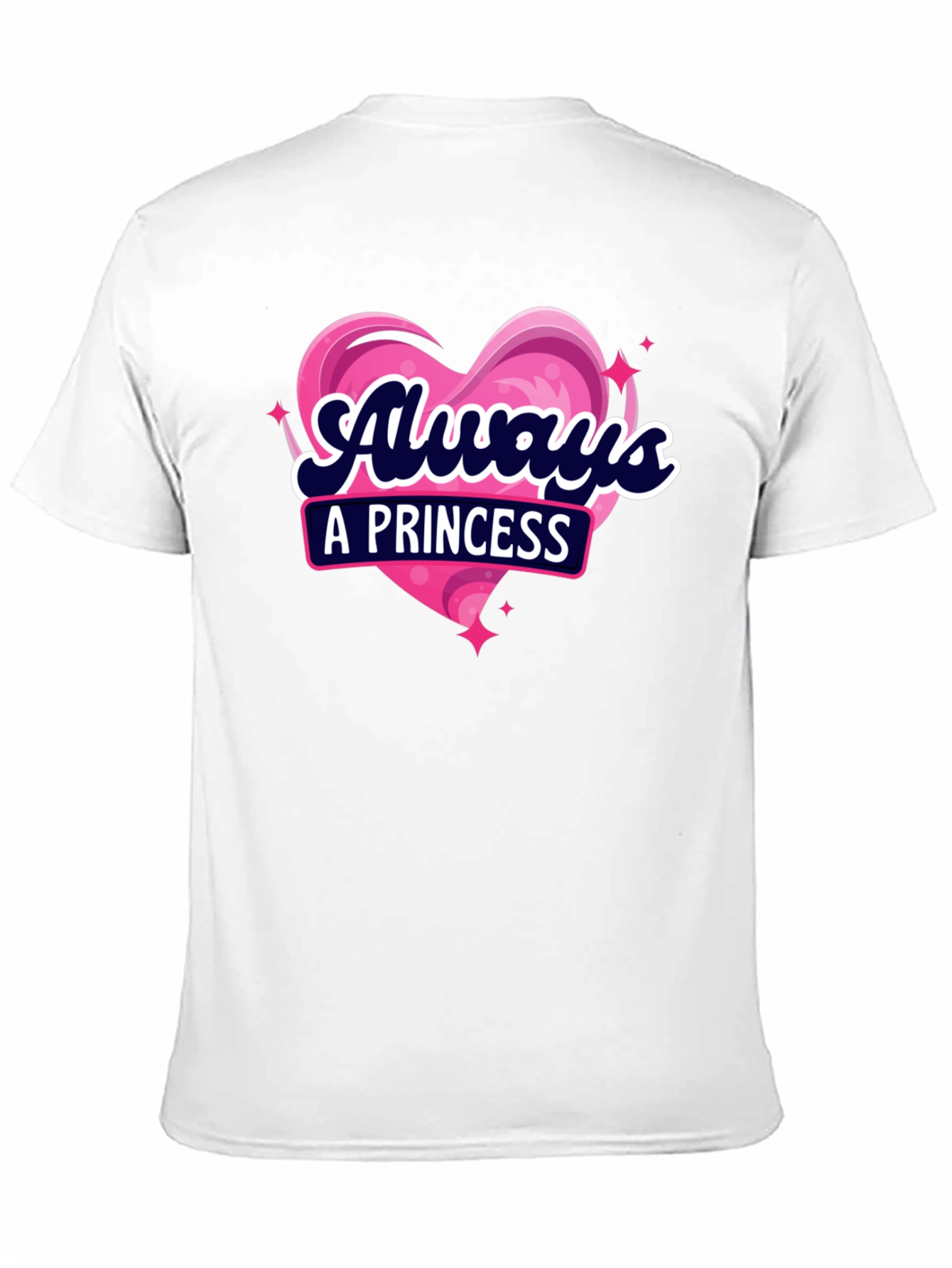 Camiseta Negra Always a Princess para Mujer