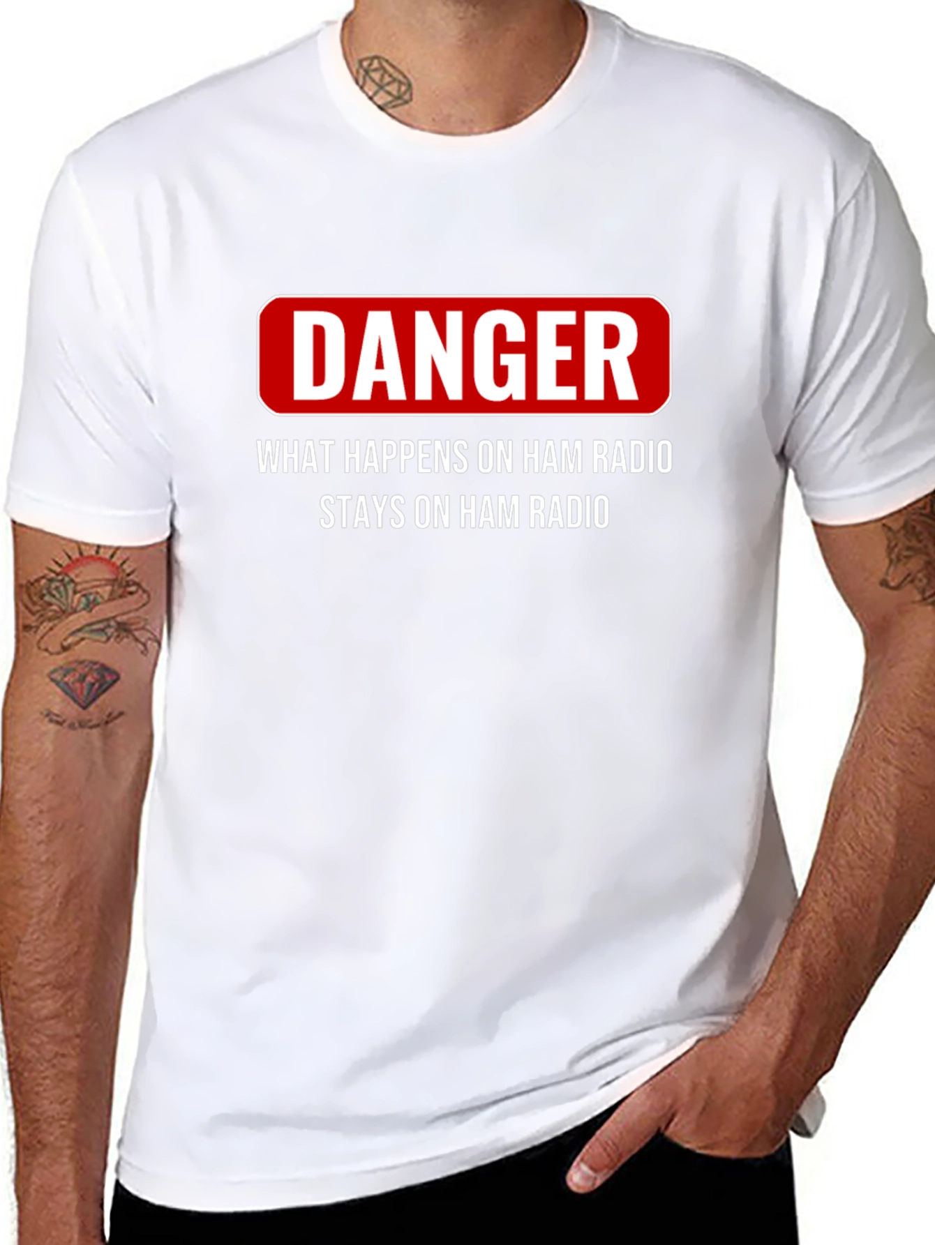 Camiseta Ham Radio Danger: Lo que pasa se queda!